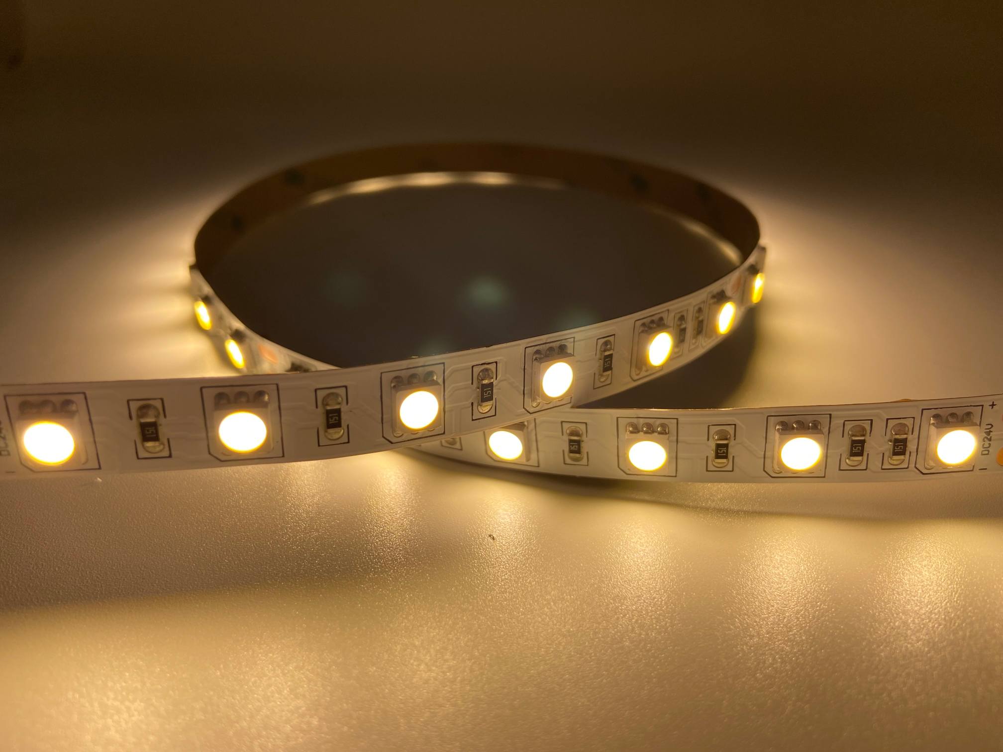 SMD5050 warm white LED light strip