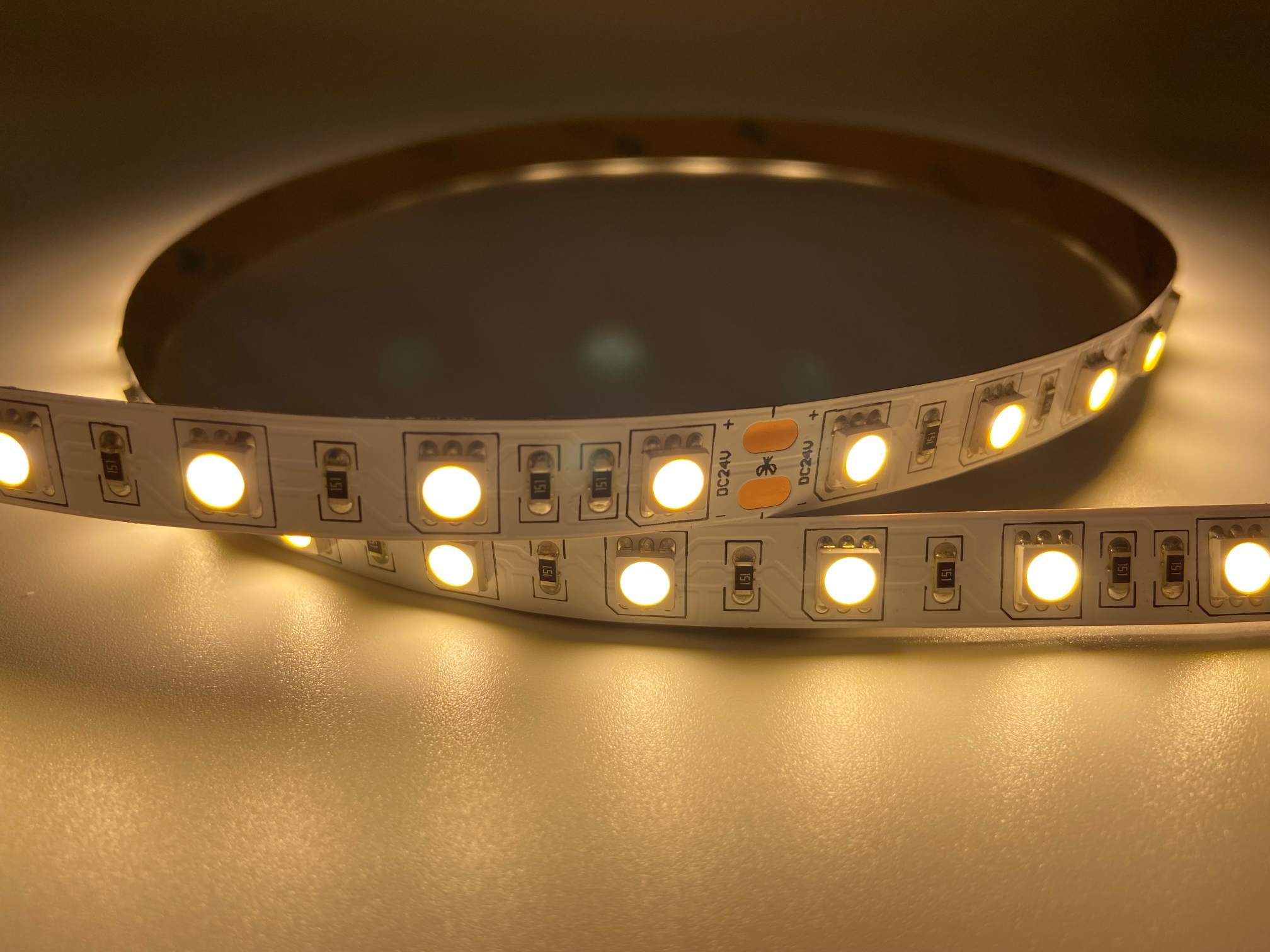 SMD5050 warm white LED light strip