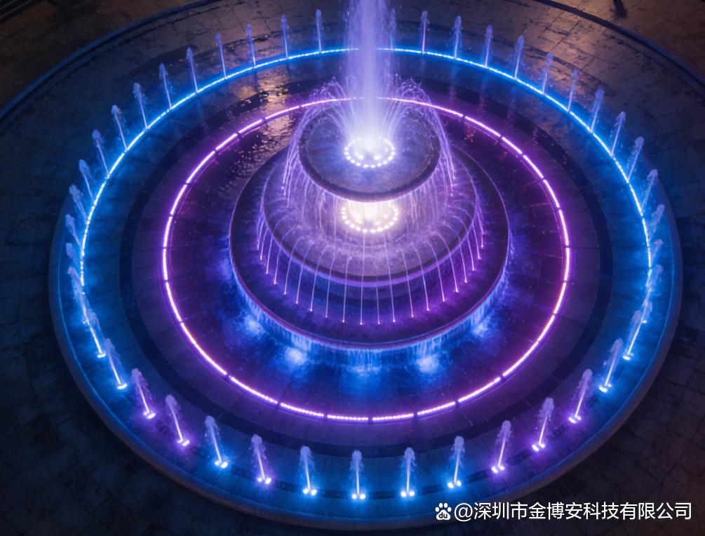 JBOAN IP68 waterproof 12W colorful neon light strip: Create a new benchmark for "underwater light and shadow art" for Fountain Square Park (Picture 1)