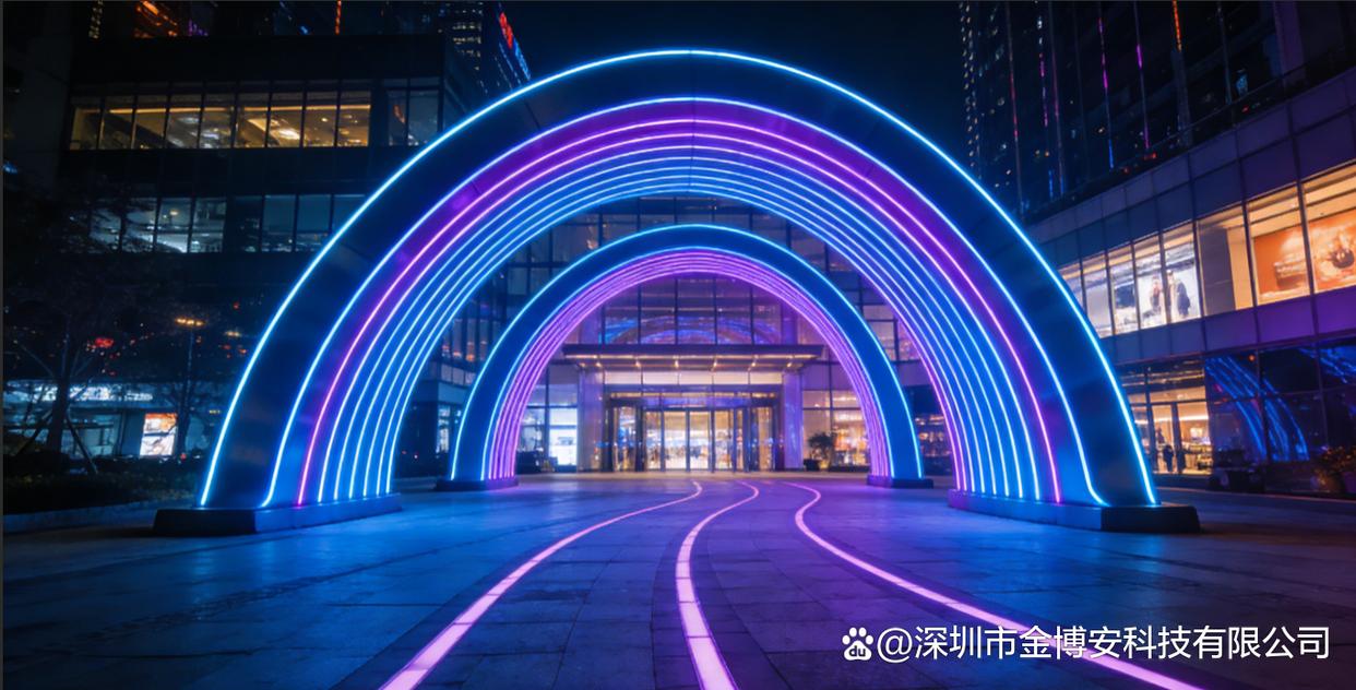 JBOAN IP68 waterproof 12W colorful neon light strip: Create a new benchmark for "underwater light and shadow art" for Fountain Square Park (Picture 2)