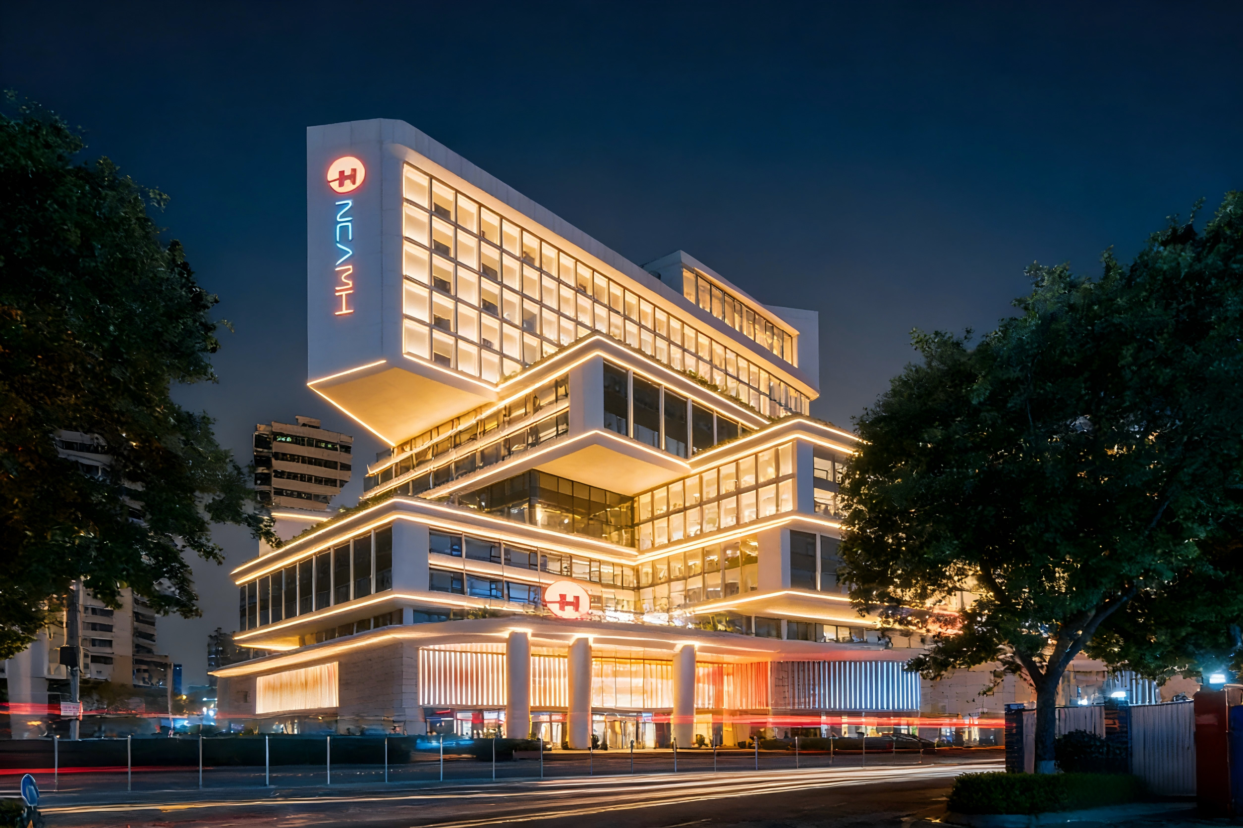 - JBOAN DMX512 light control renews the night image of the commercial complex (Figure 4)