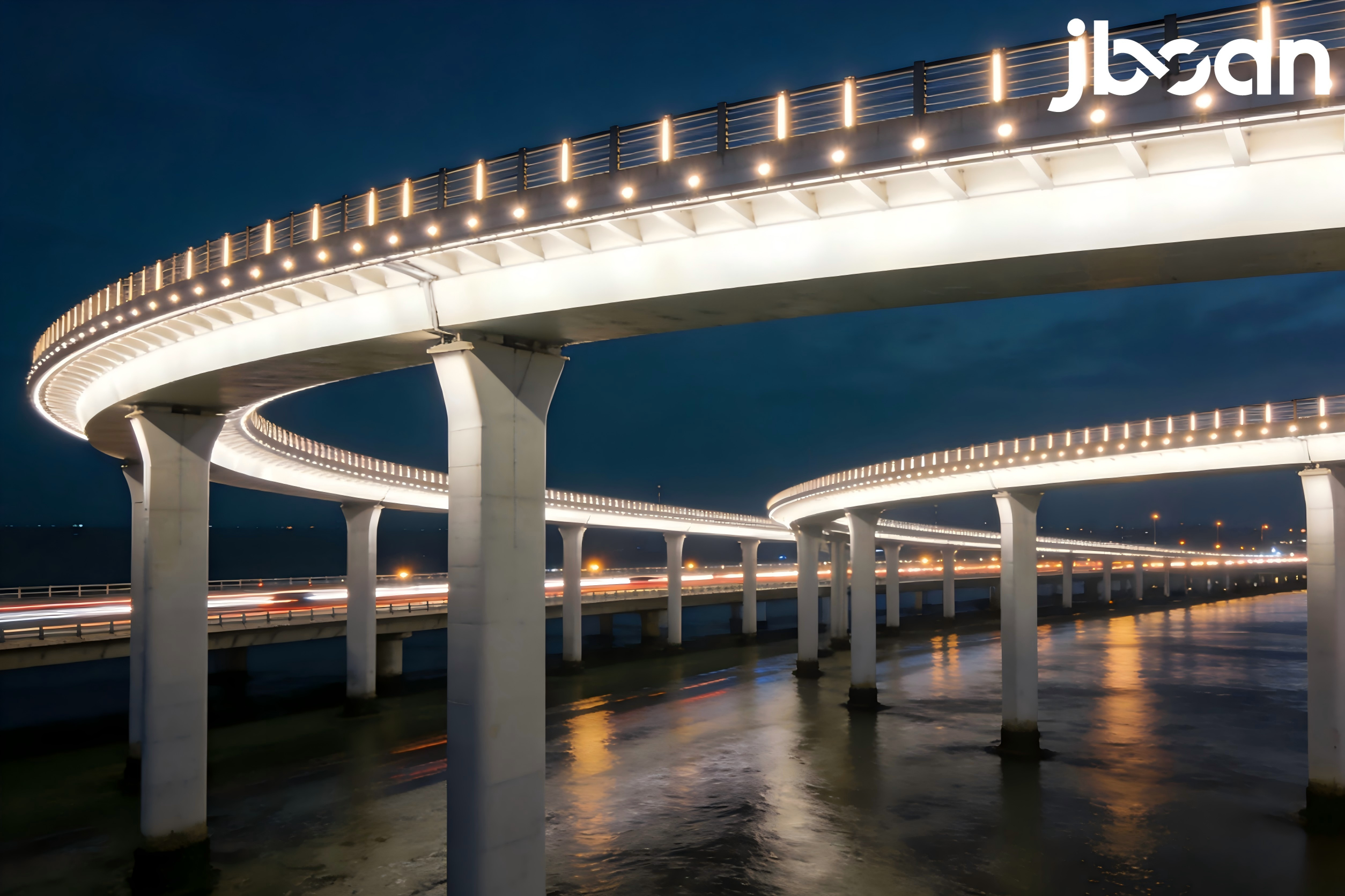 Best choice for lighting bridge arc piers Jinboan 10×60° polarized lens