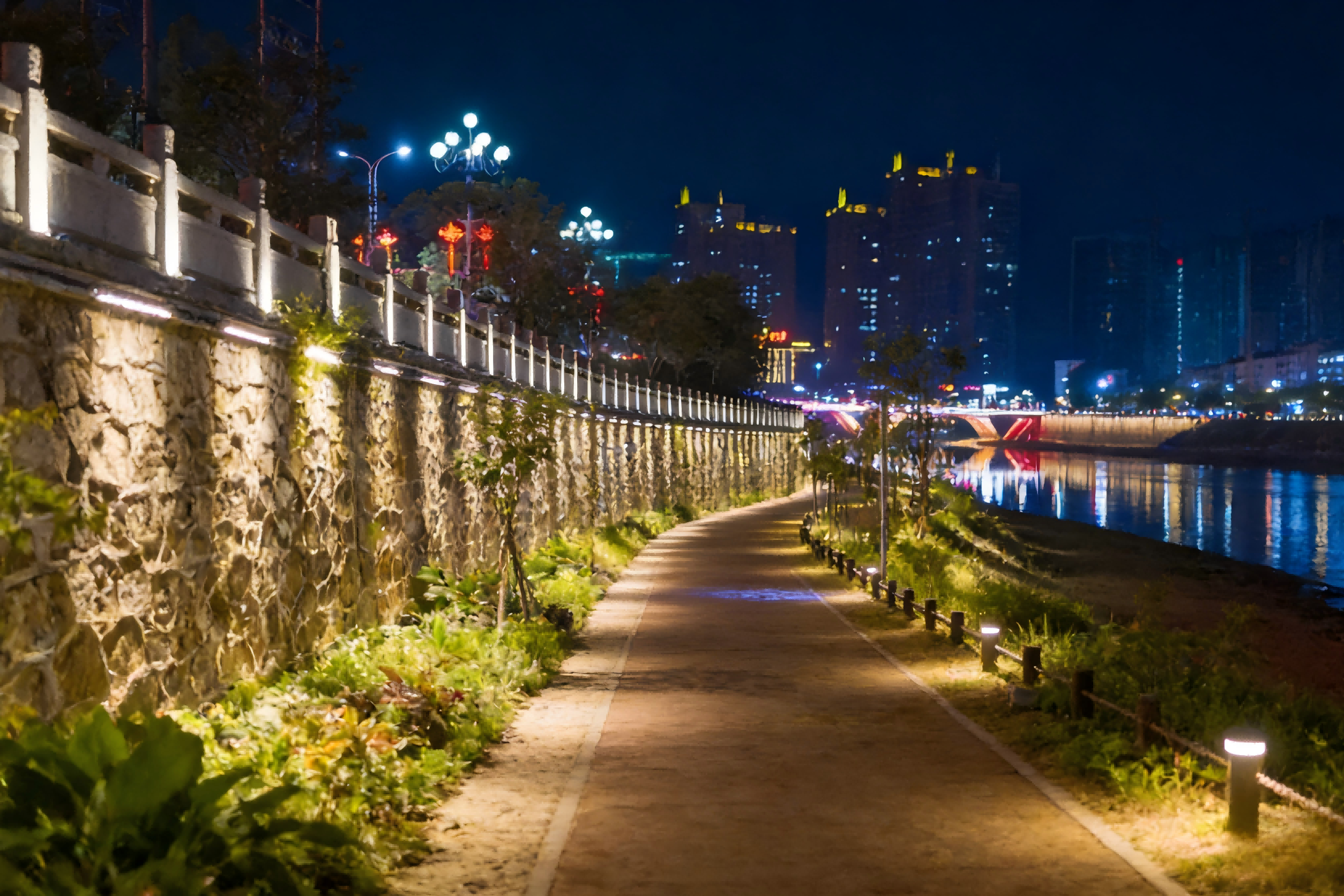JBOAN Jinboan LED flexible wall washer reshapes the texture of the riverside night tour (Picture 2)