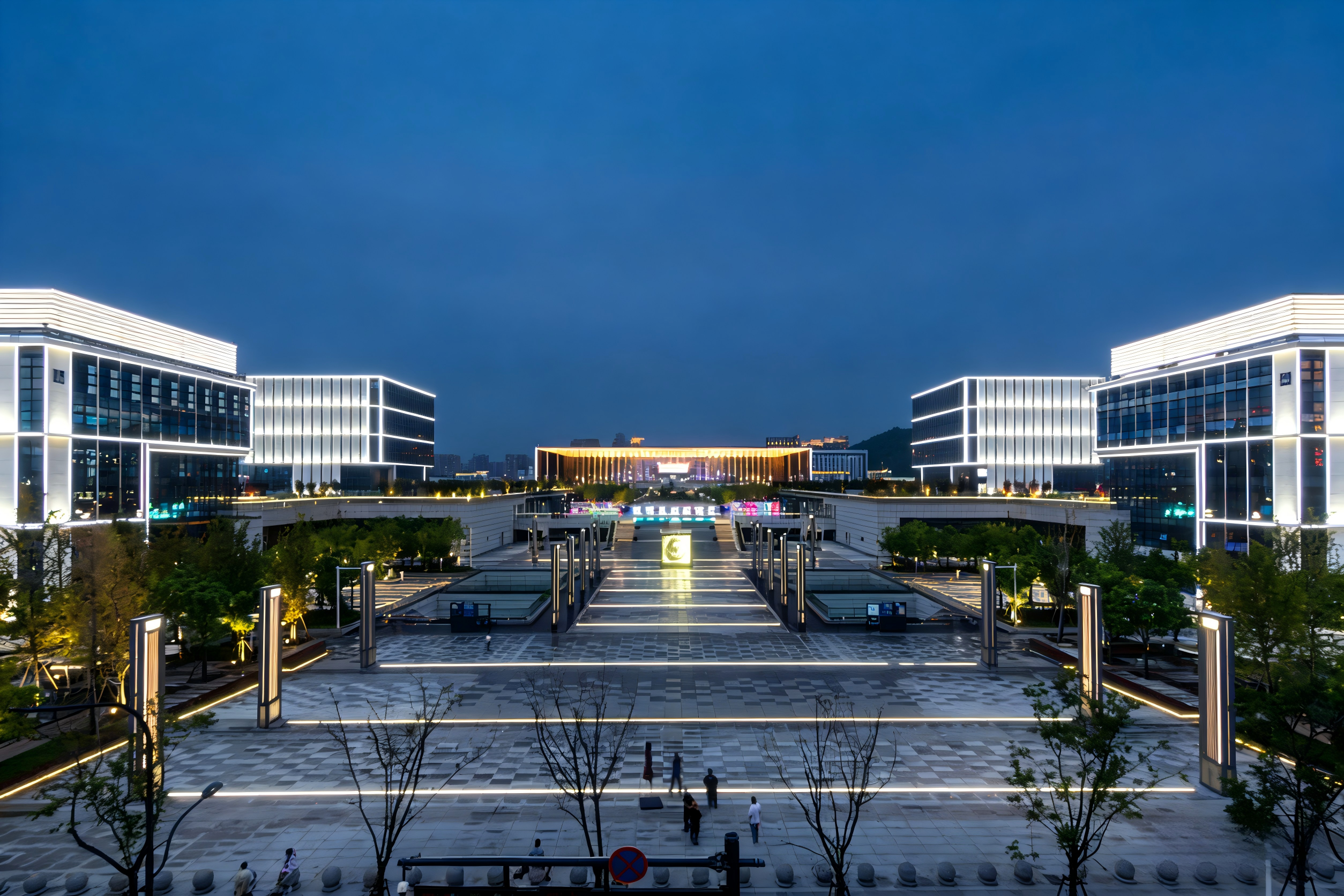 4000K neutral lighting project Jinboan flexible wall washer and neon strip application
