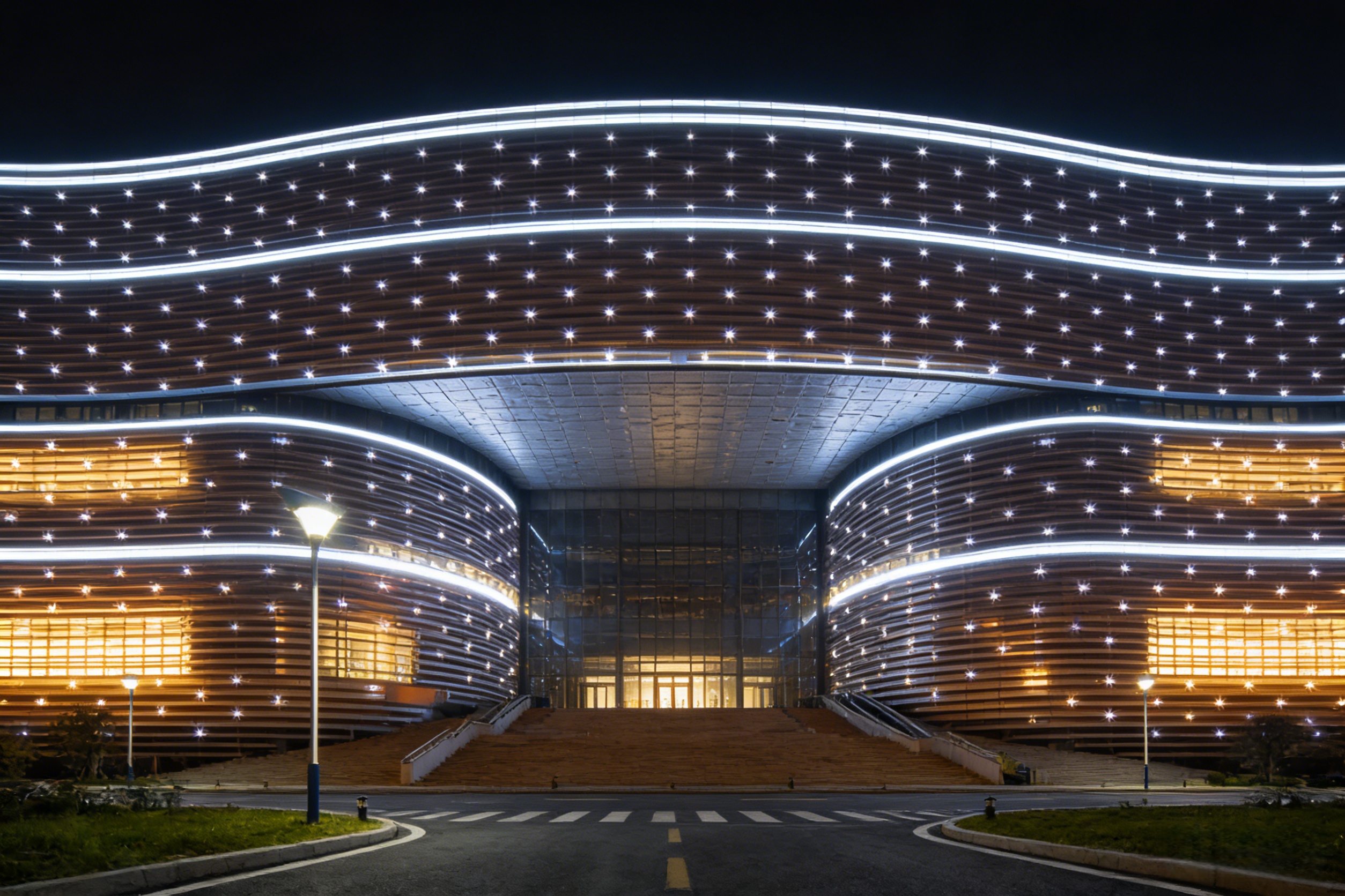 Wuchang Cultural Center lighting upgrade: Jinboan DMX512 precise light control