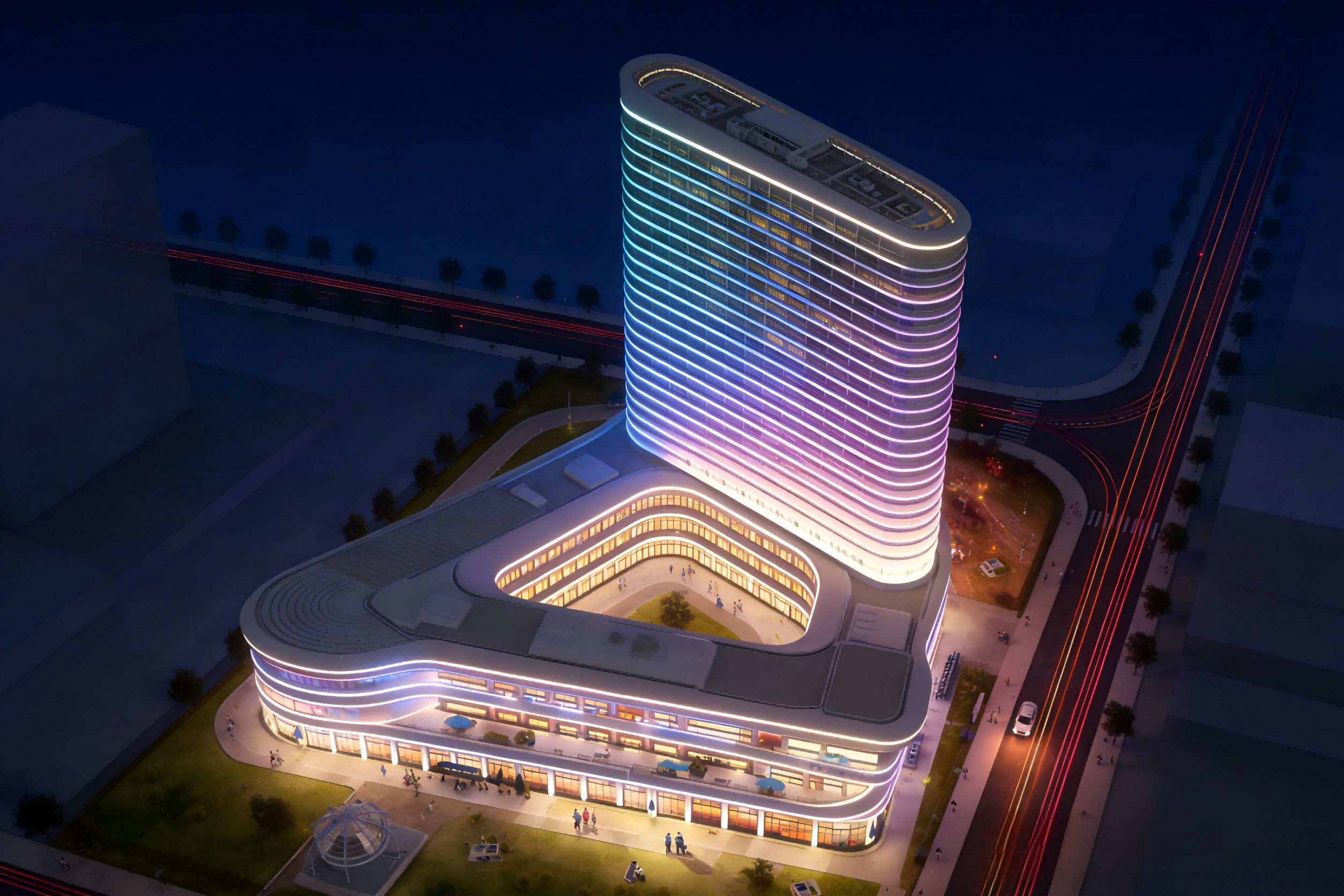 A shopping mall, a kind of festive light and shadow - Jinboan lighting plan (Picture 4)