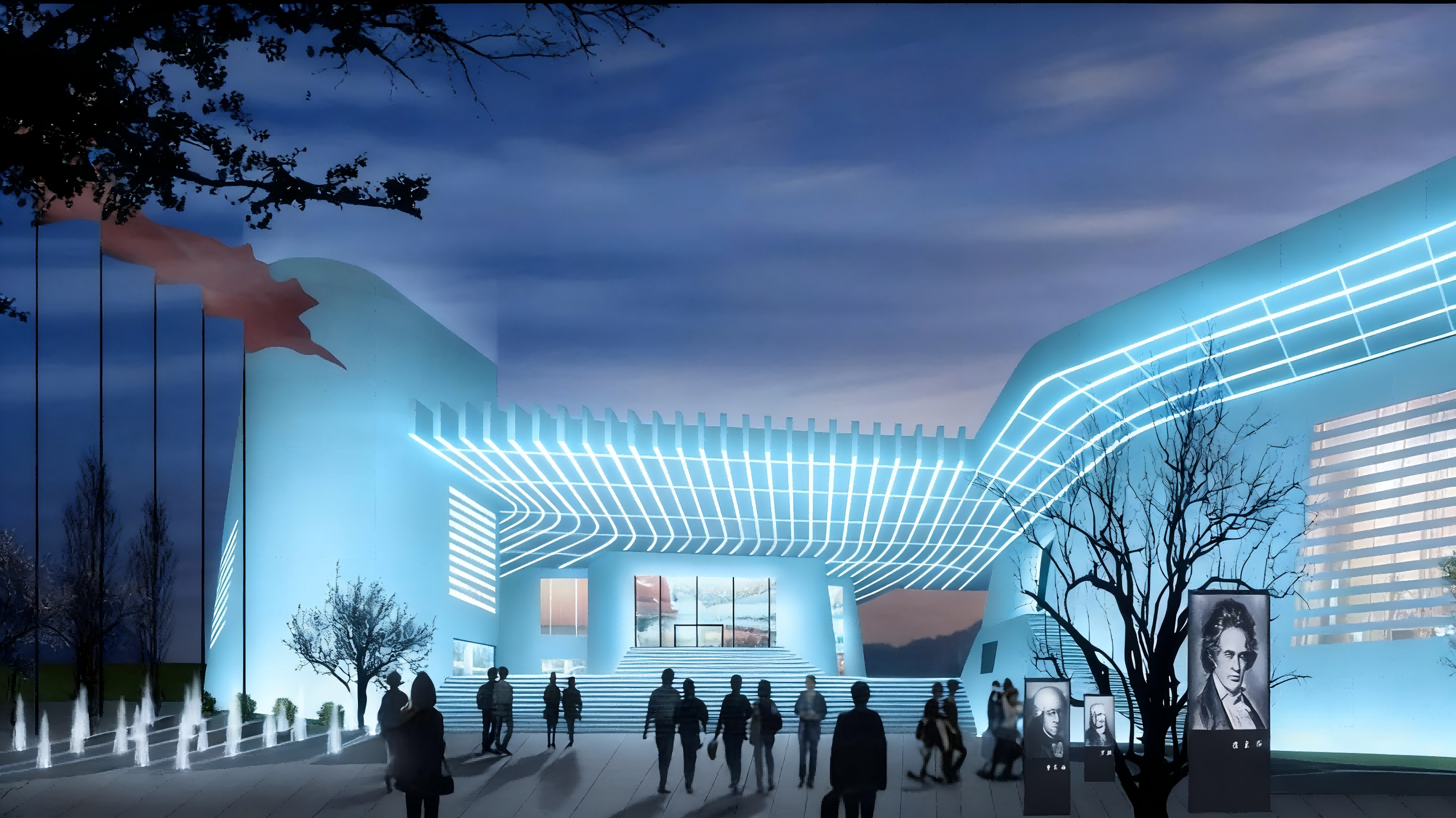 Grand Theater Tiffany blue design, JBOAN customized lighting effect (Picture 4)