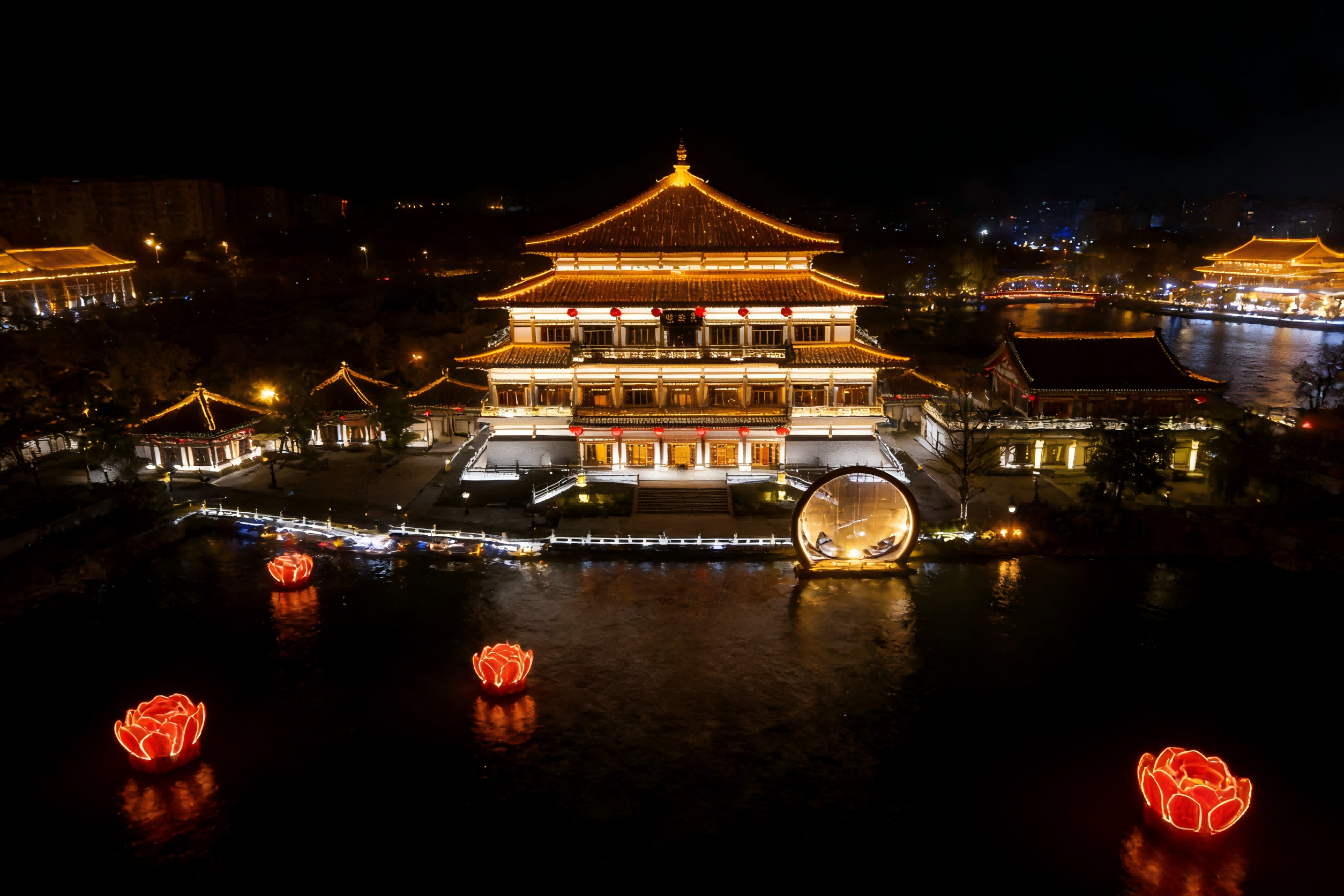 Jinboan helps Qujiang New District create an immersive night tour (Picture 2)