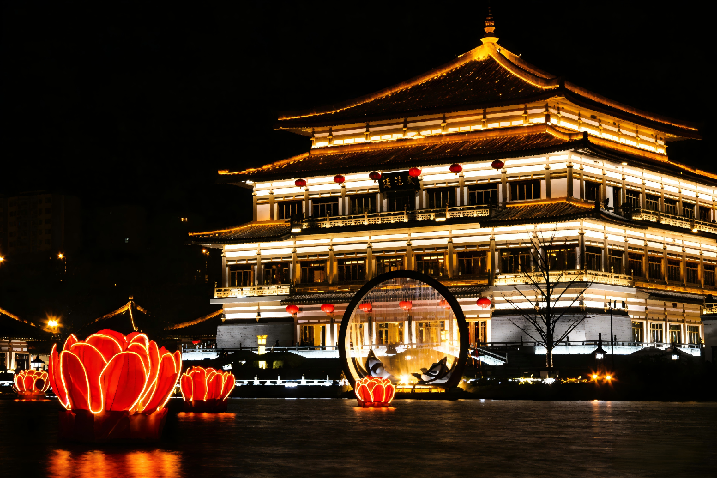 Jinboan helps Qujiang New District create an immersive night tour (Figure 4)
