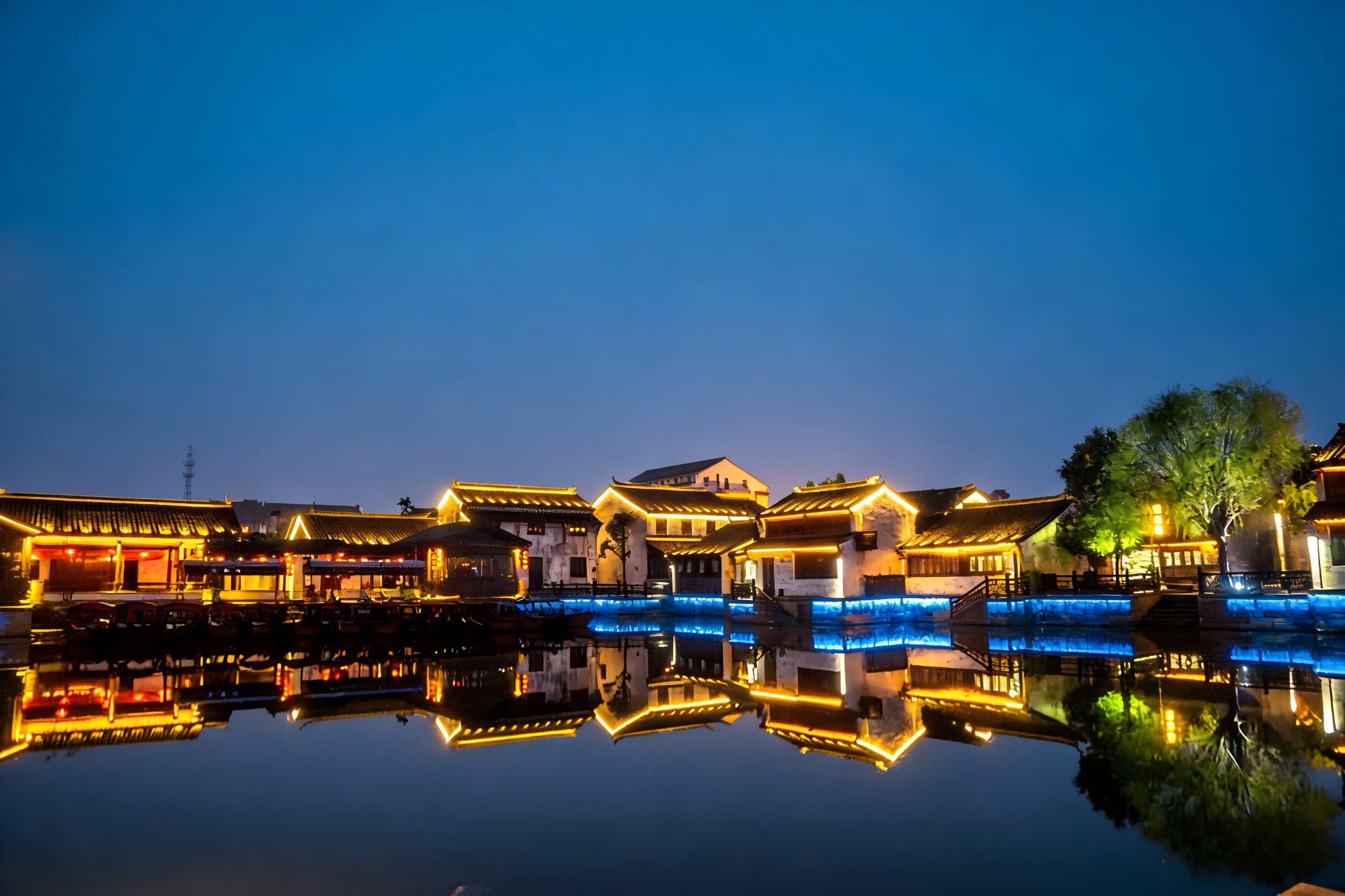 JBOAN: Using soft light and shadow to illuminate the nighttime context of a century-old town