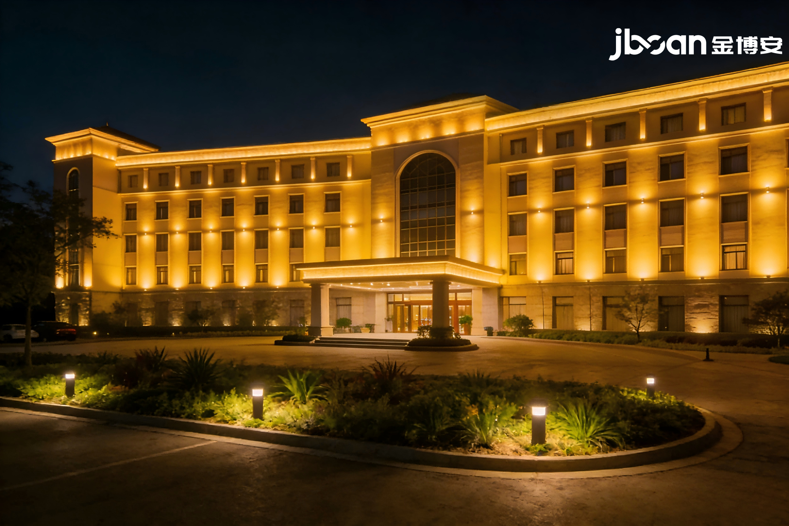 High-end hotel exterior lighting: JBOAN LED flexible wall washer has warm light, comfortable and high-end (Figure 1)
