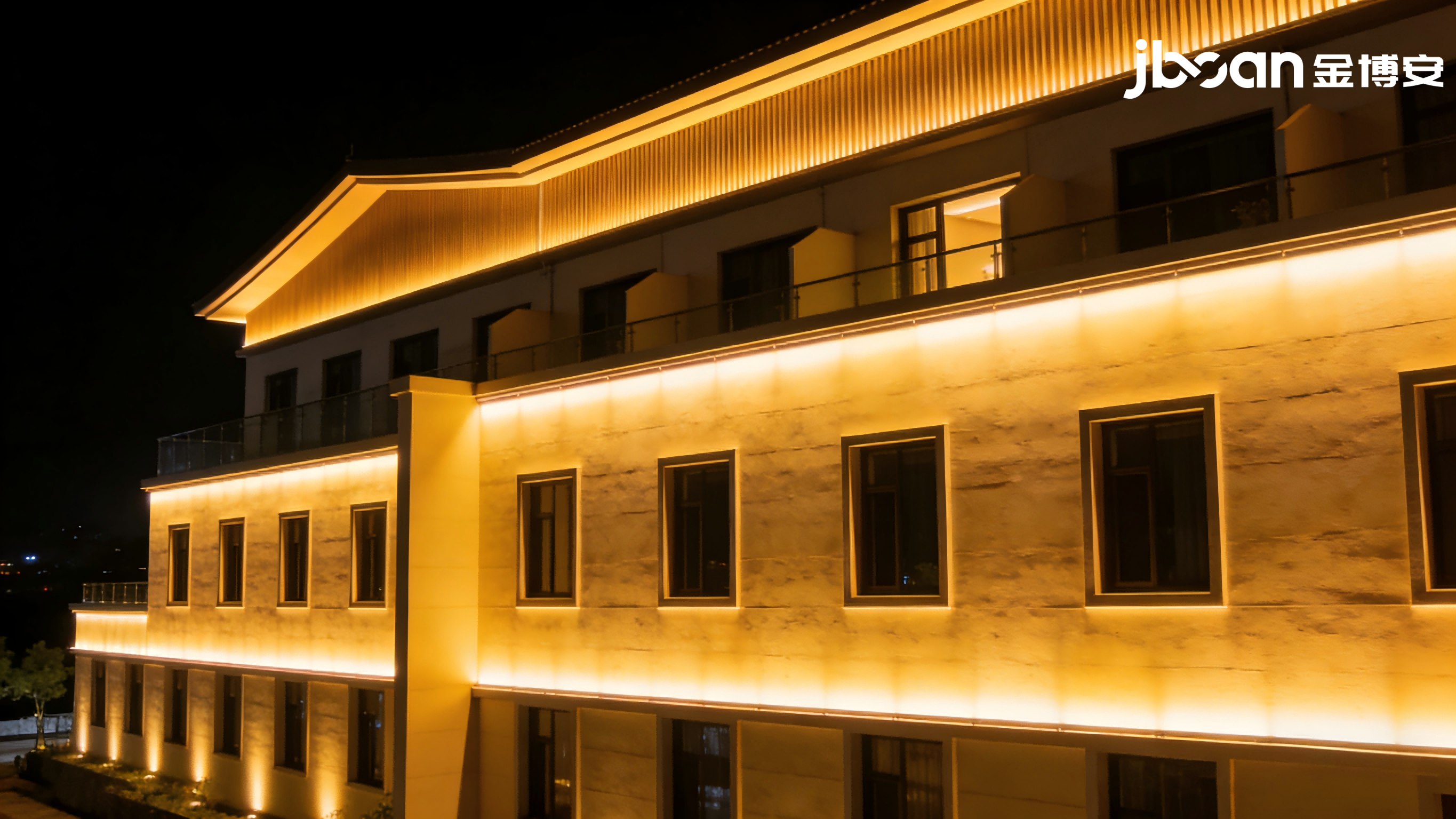 High-end hotel exterior lighting: JBOAN LED flexible wall washer has warm light, comfortable and high-end (Figure 5)