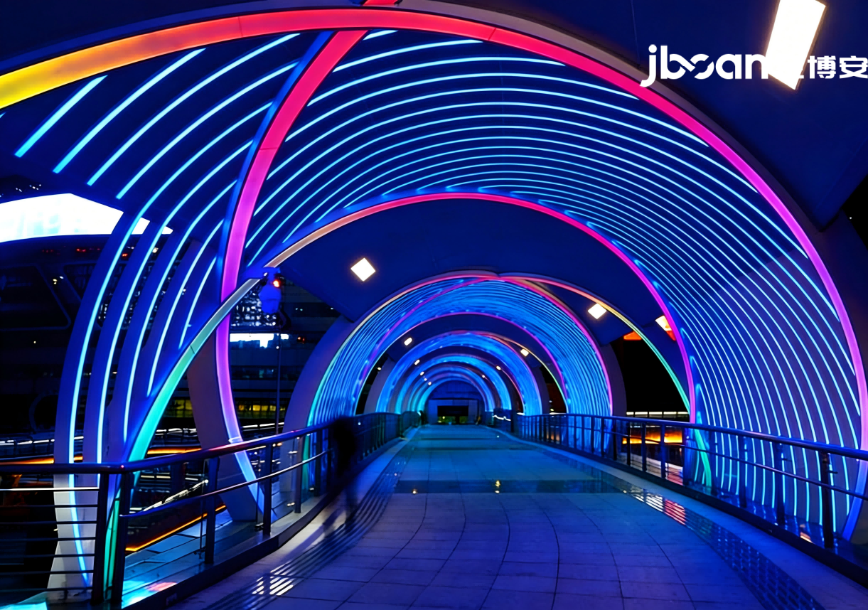 JBOAN Jinboan flexible neon lights create a dreamy overpass (Picture 6)