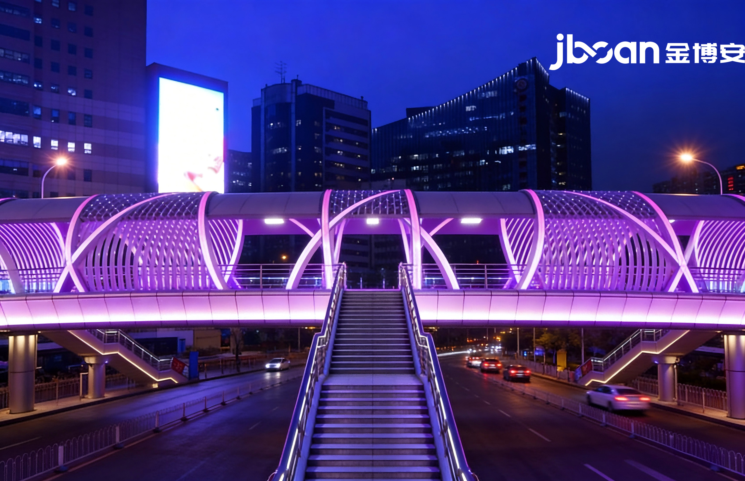 JBOAN Jinboan flexible neon lights create a dreamy overpass (Picture 4)