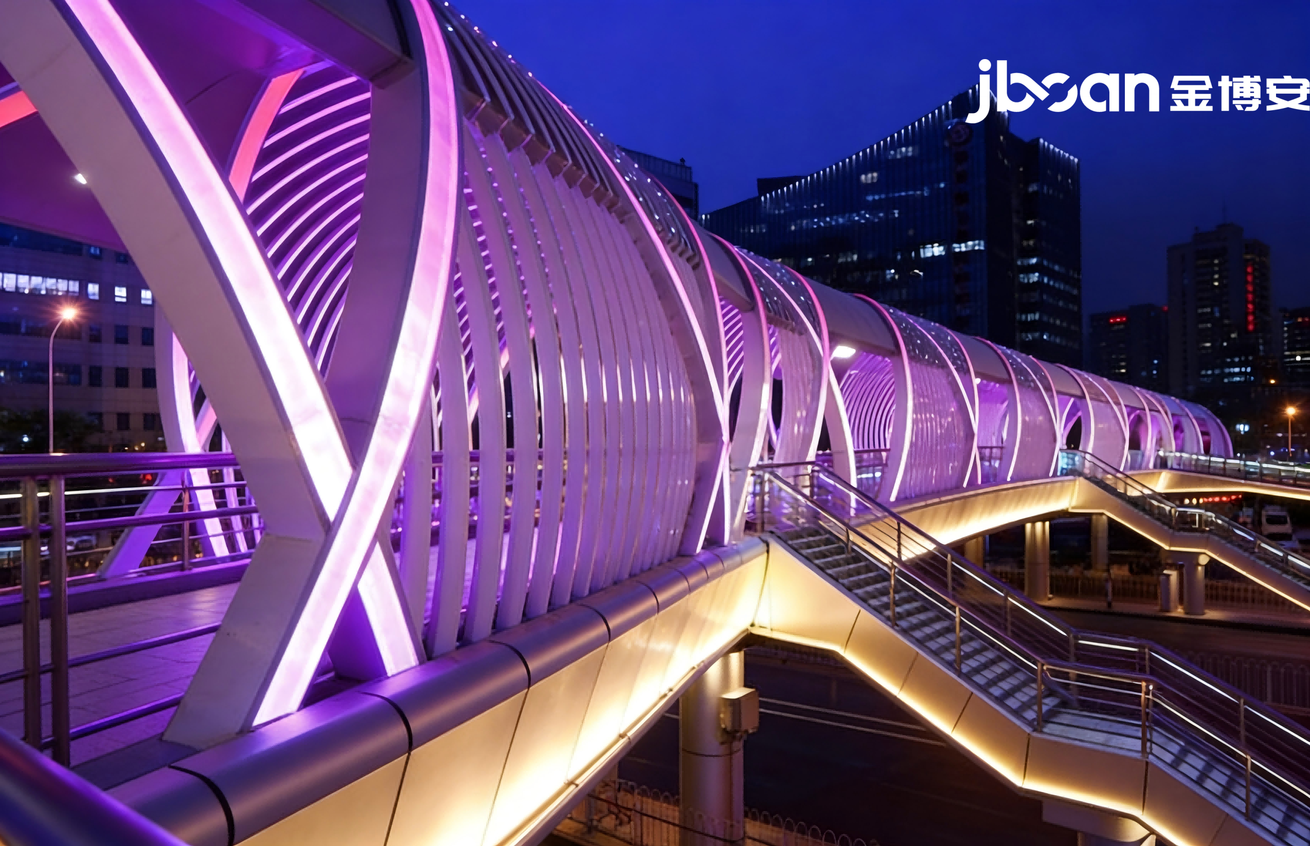 JBOAN Jinboan flexible neon lights create a dreamy overpass (Picture 3)