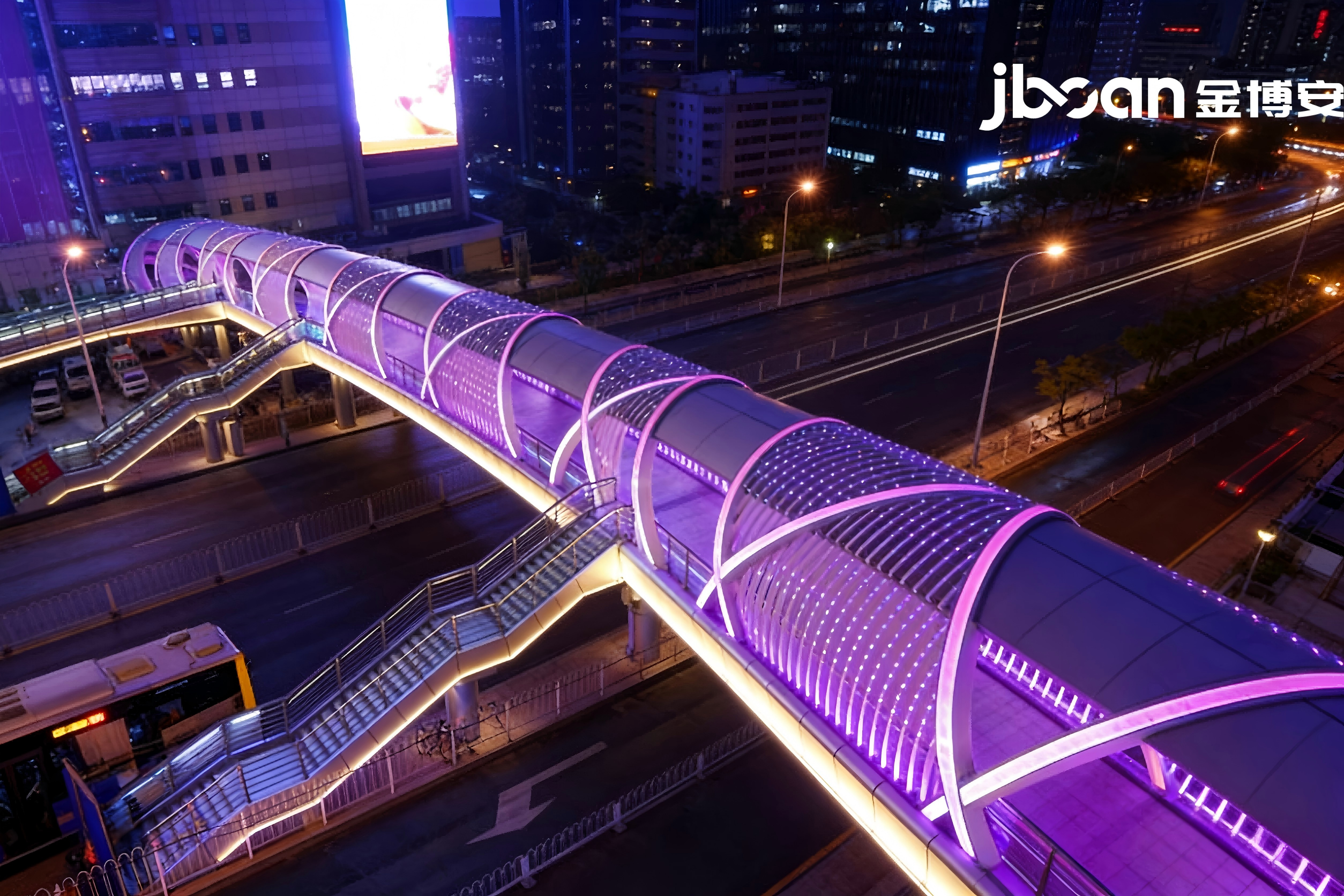 JBOAN Jinboan flexible neon lights create a dream flyover