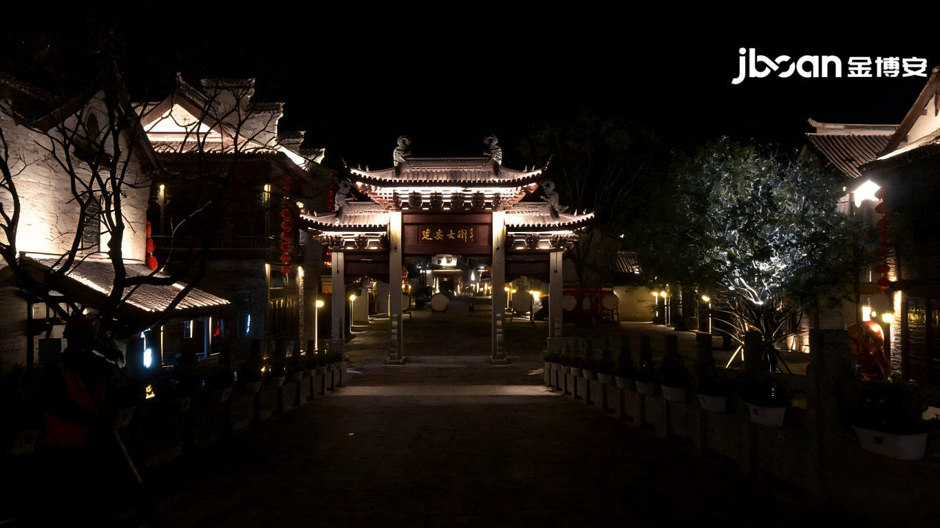 Night scene lighting of ancient Shuicheng buildings in the Eastern Jin Dynasty (Figure 5)