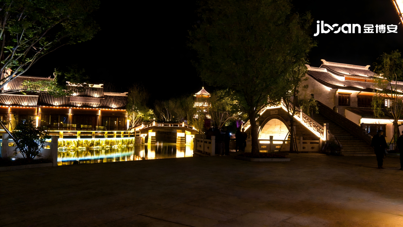 Night view lighting of ancient Shuicheng buildings in the Eastern Jin Dynasty (Figure 2)
