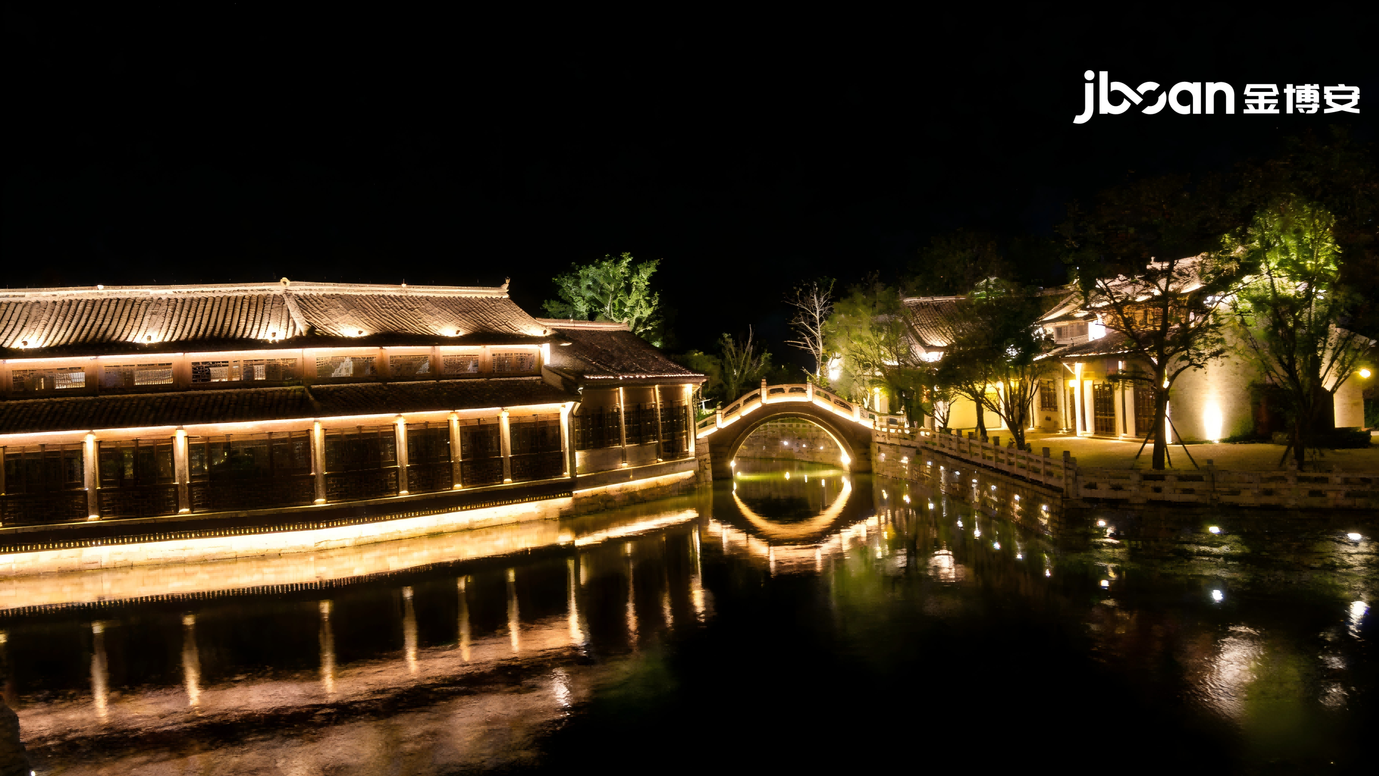 Night scene lighting of ancient Shuicheng buildings in the Eastern Jin Dynasty (Figure 1)