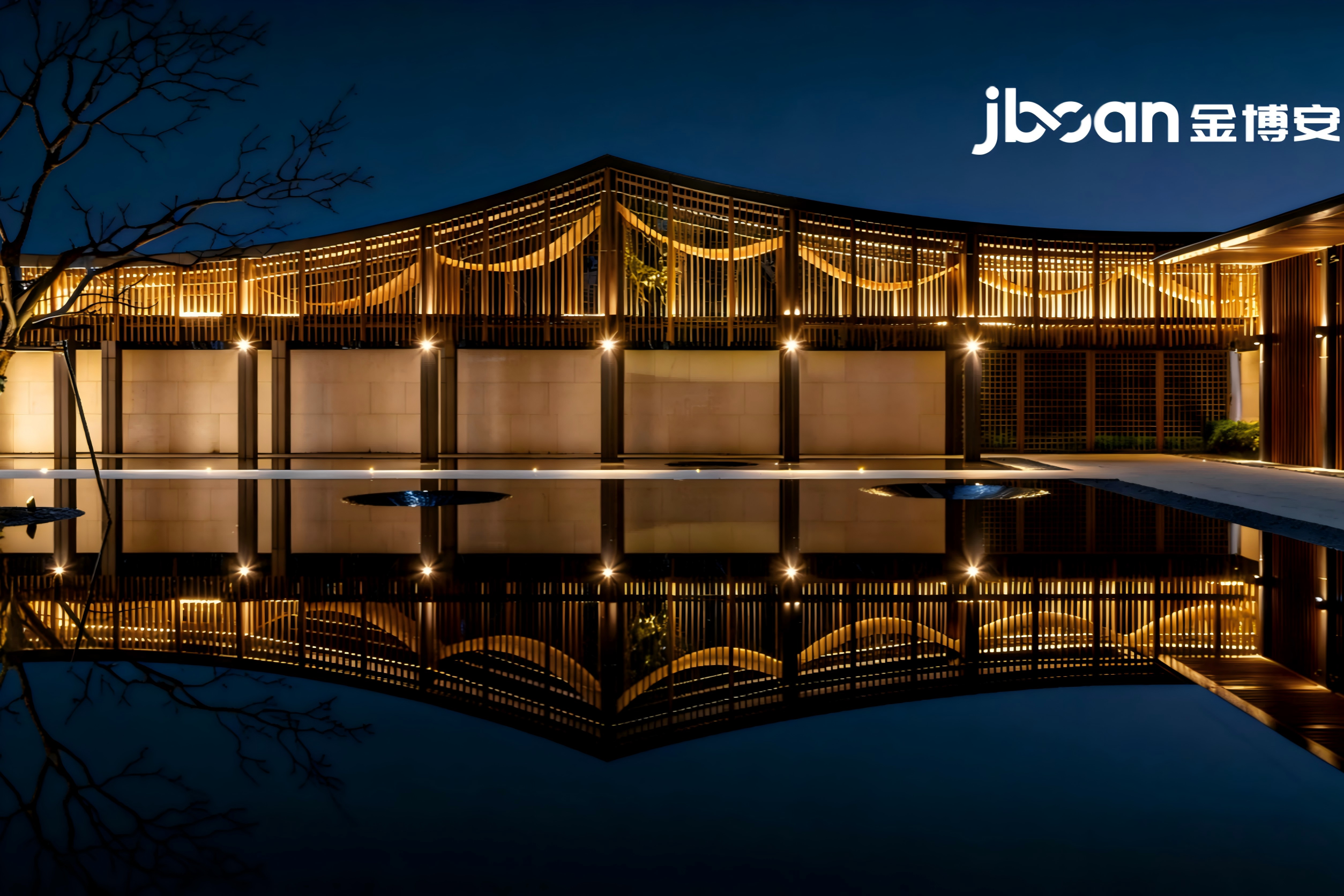 Night scene lighting of Jiangnan Courtyard Project, Chongxian Town, Yuhang District, Hangzhou City