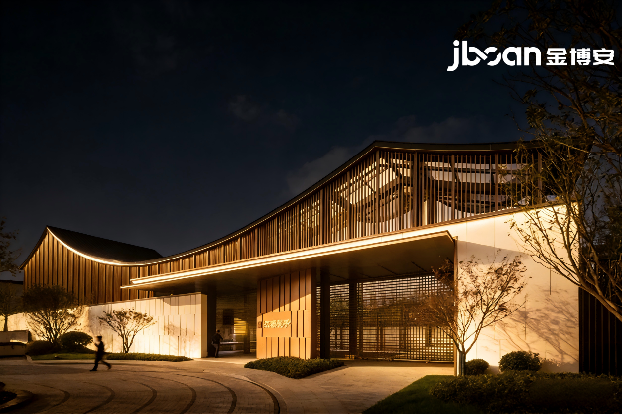Night scene lighting of Jiangnan Courtyard Project, Chongxian Town, Yuhang District, Hangzhou City (Figure 1)