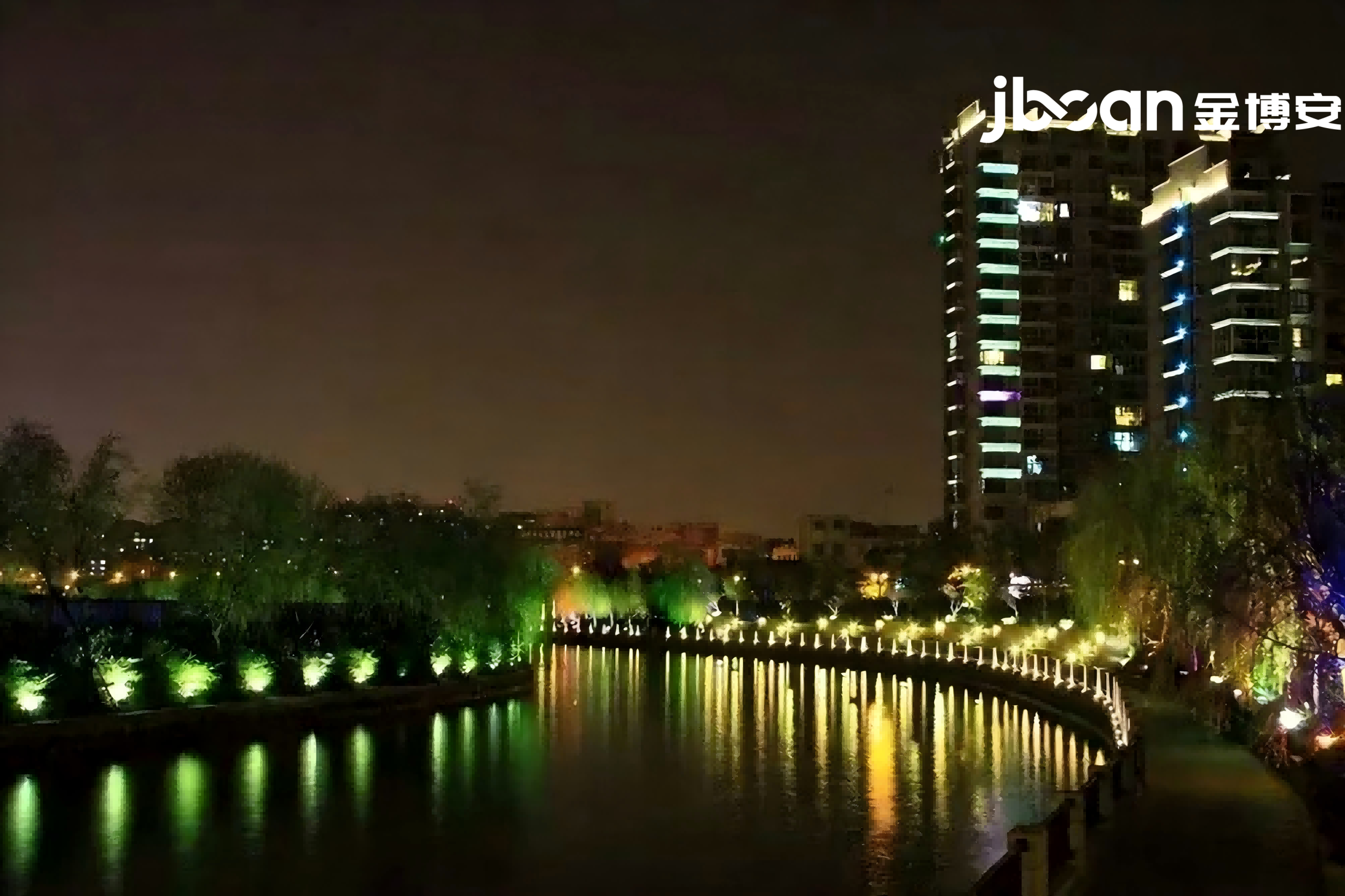 JBOAN lights up the night scene lighting project on both sides of the Meishan River (Figure 6)