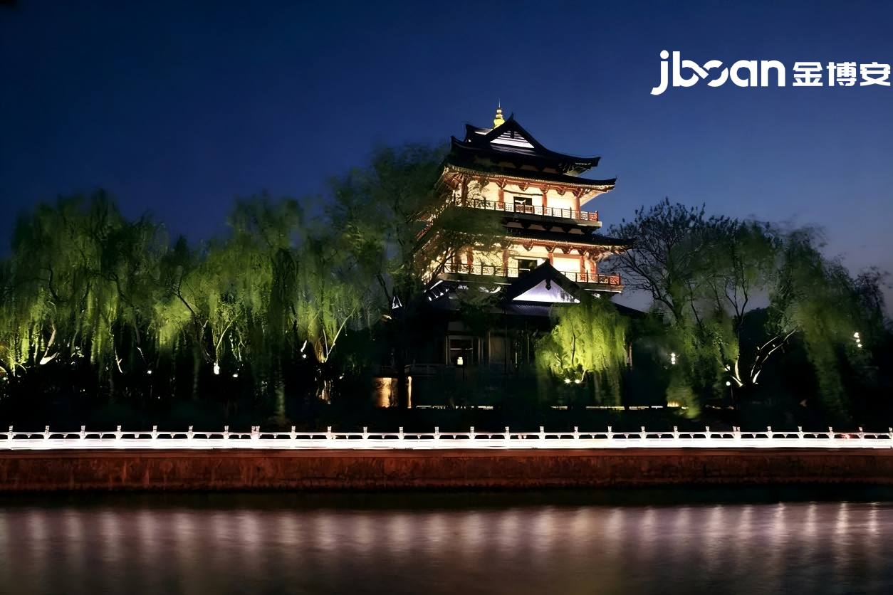 JBOAN lights up the night scene lighting project on both sides of the Meishan River (Picture 2)