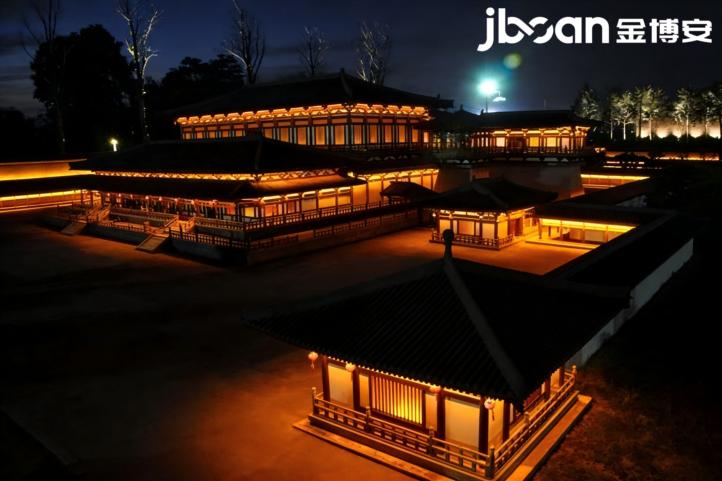 JBOAN lights up the night scene of the Daming Palace ruins (Picture 1)