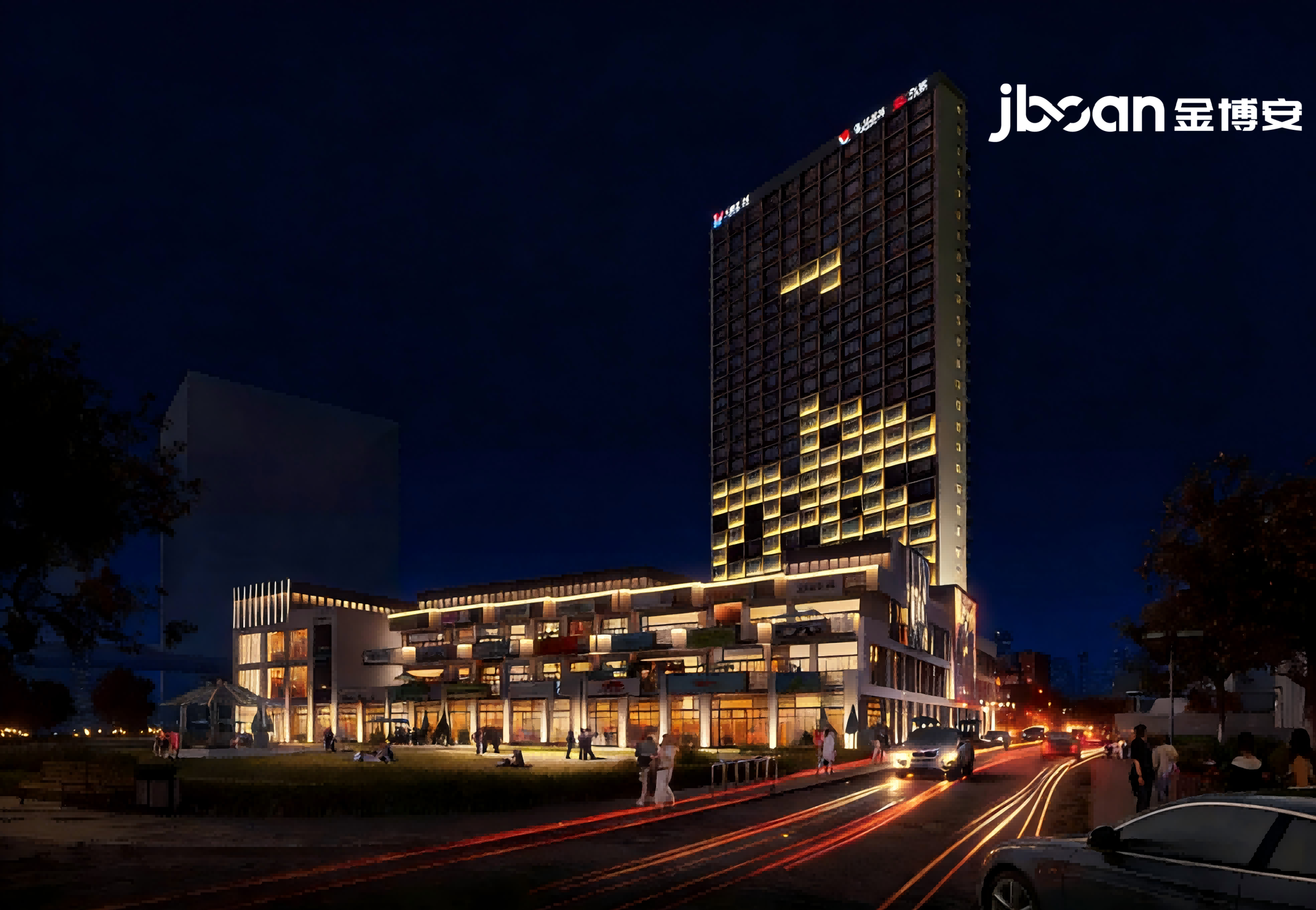 JBOAN lights up the night scene of Chengdu Baiwei Plaza (Picture 4)