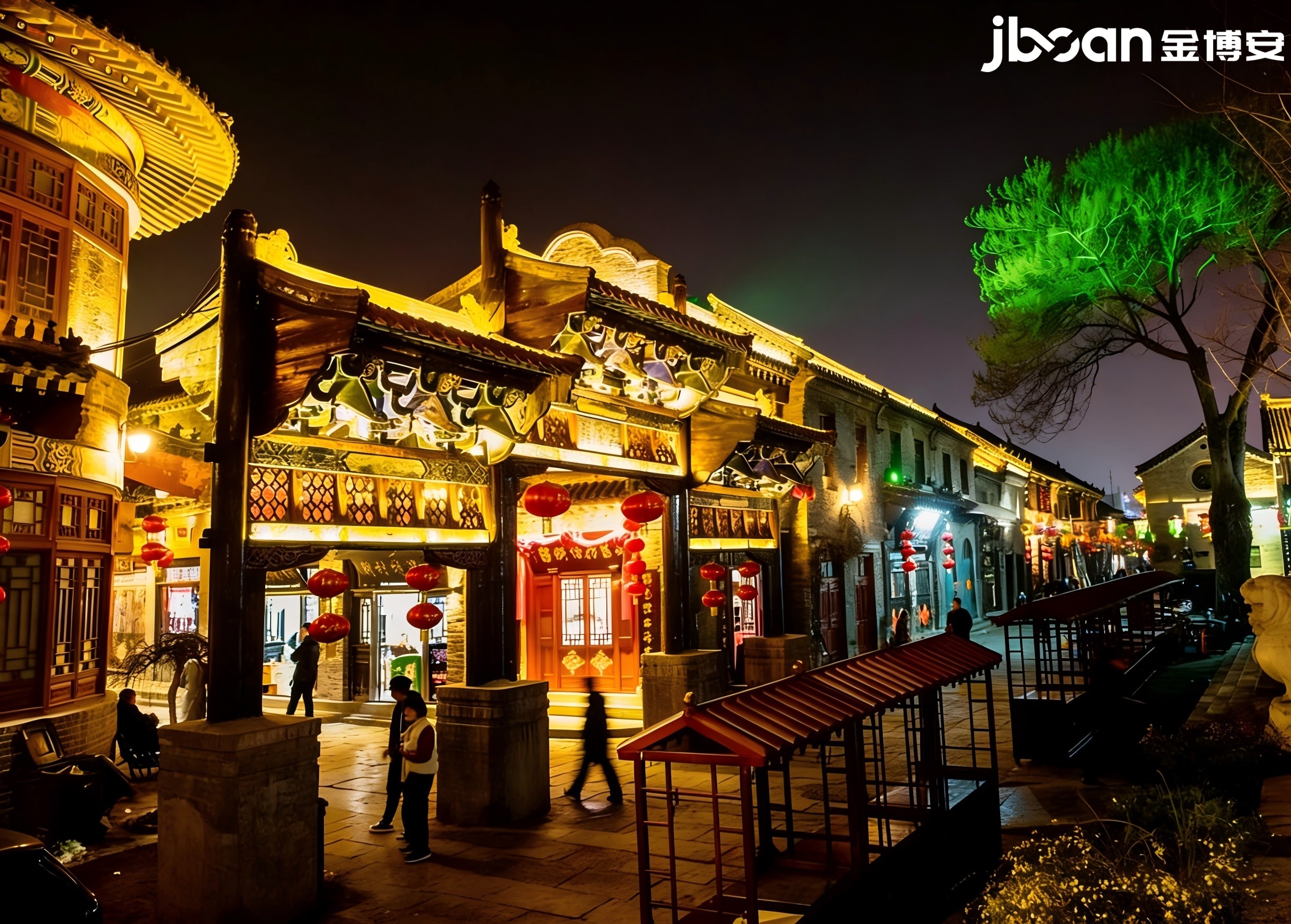JBOAN Jinboan craftsman made Zibo Zhoucun ancient street night scene (Picture 8)