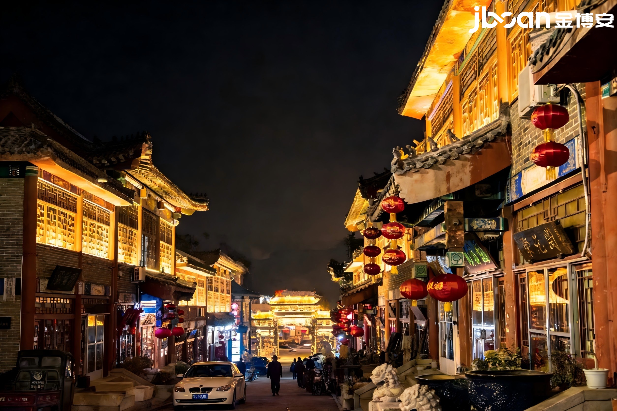 JBOAN Jinboan craftsman made Zibo Zhoucun ancient street night scene (Picture 3)