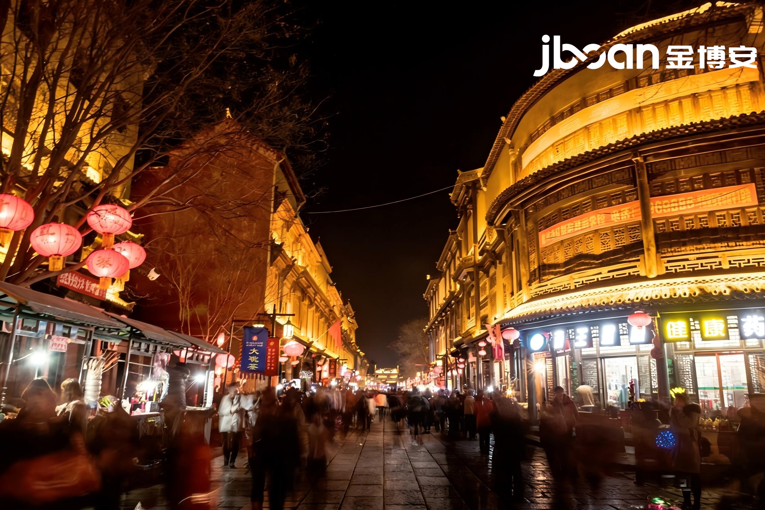 JBOAN creates a new model for night scene lighting in the ancient city of Qingzhou