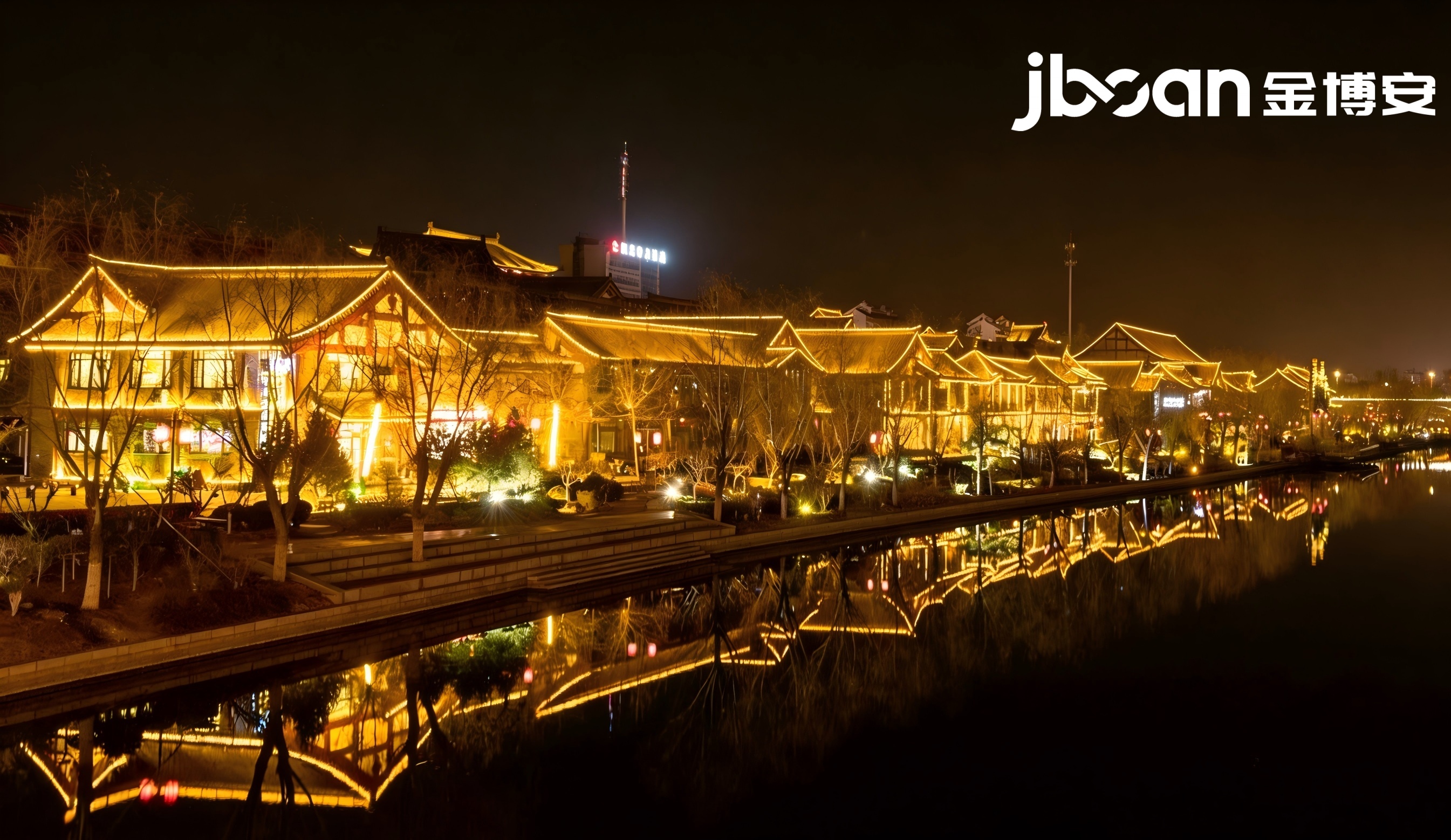 JBOAN creates a new model for night scene lighting in the ancient city of Qingzhou (Picture 7)