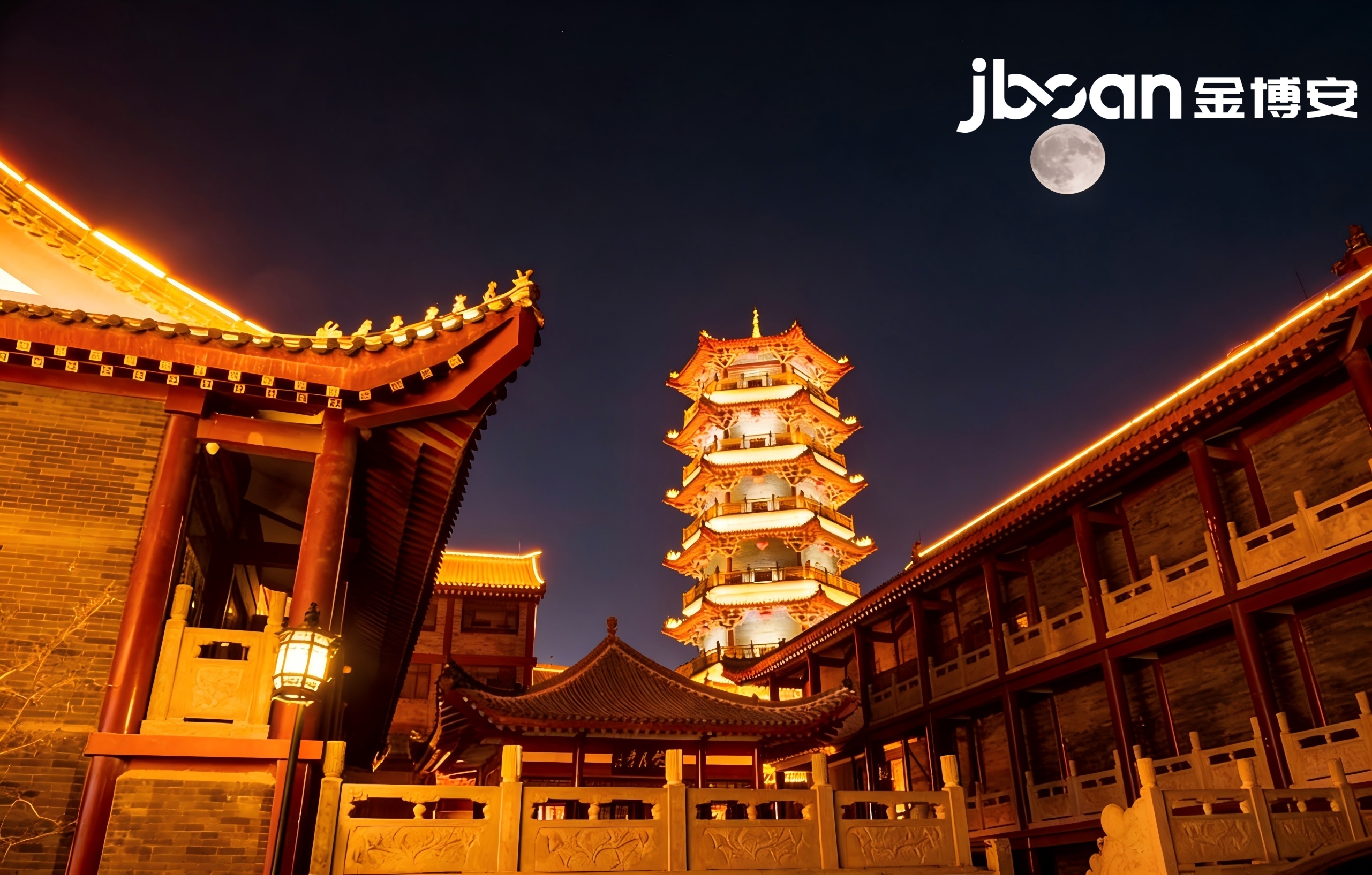 JBOAN creates a new model for night scene lighting in the ancient city of Qingzhou (Picture 4)