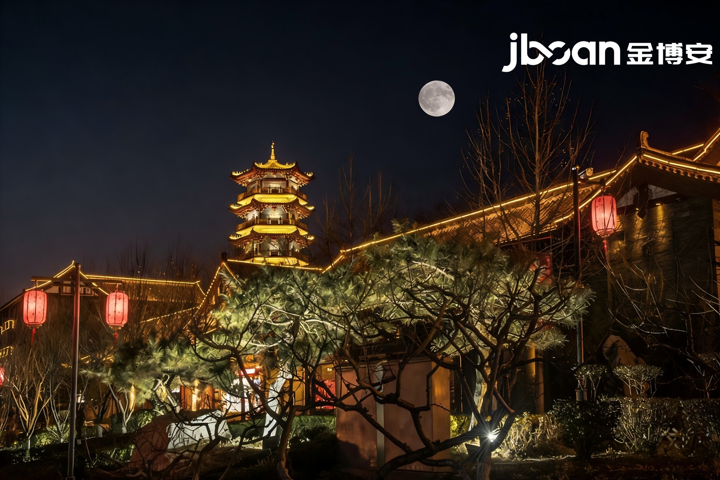 JBOAN creates a new model for night scene lighting in the ancient city of Qingzhou (Picture 1)