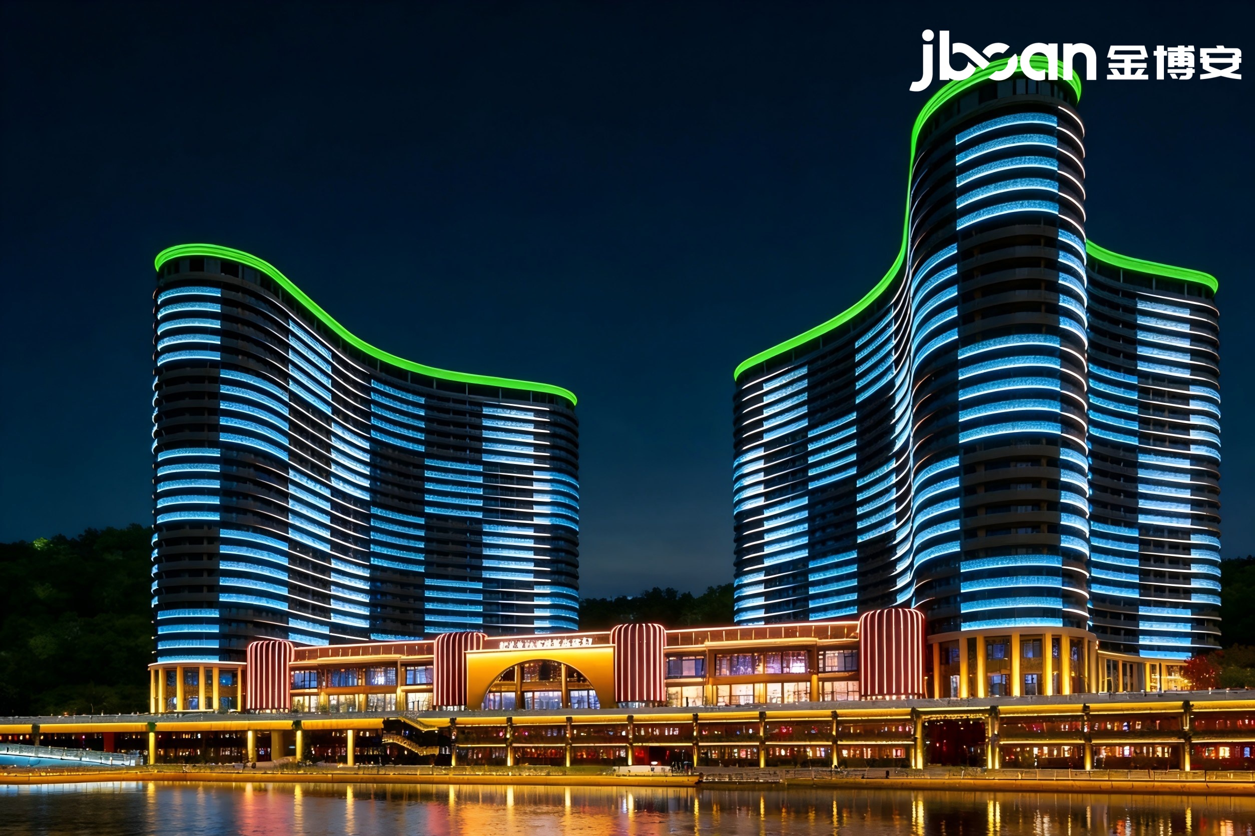 Night view lighting project of Changxing Taihu Longemont Ancient Town Hotel (Picture 2)