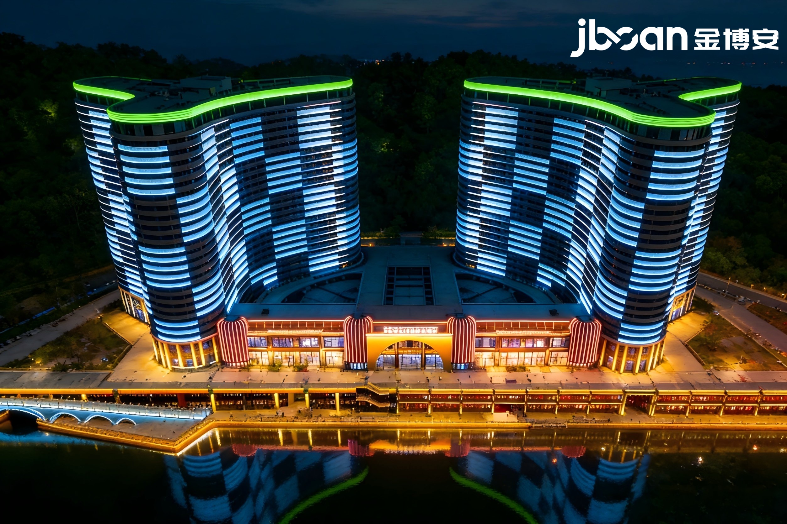 Night view lighting project of Changxing Taihu Longemont Ancient Town Hotel