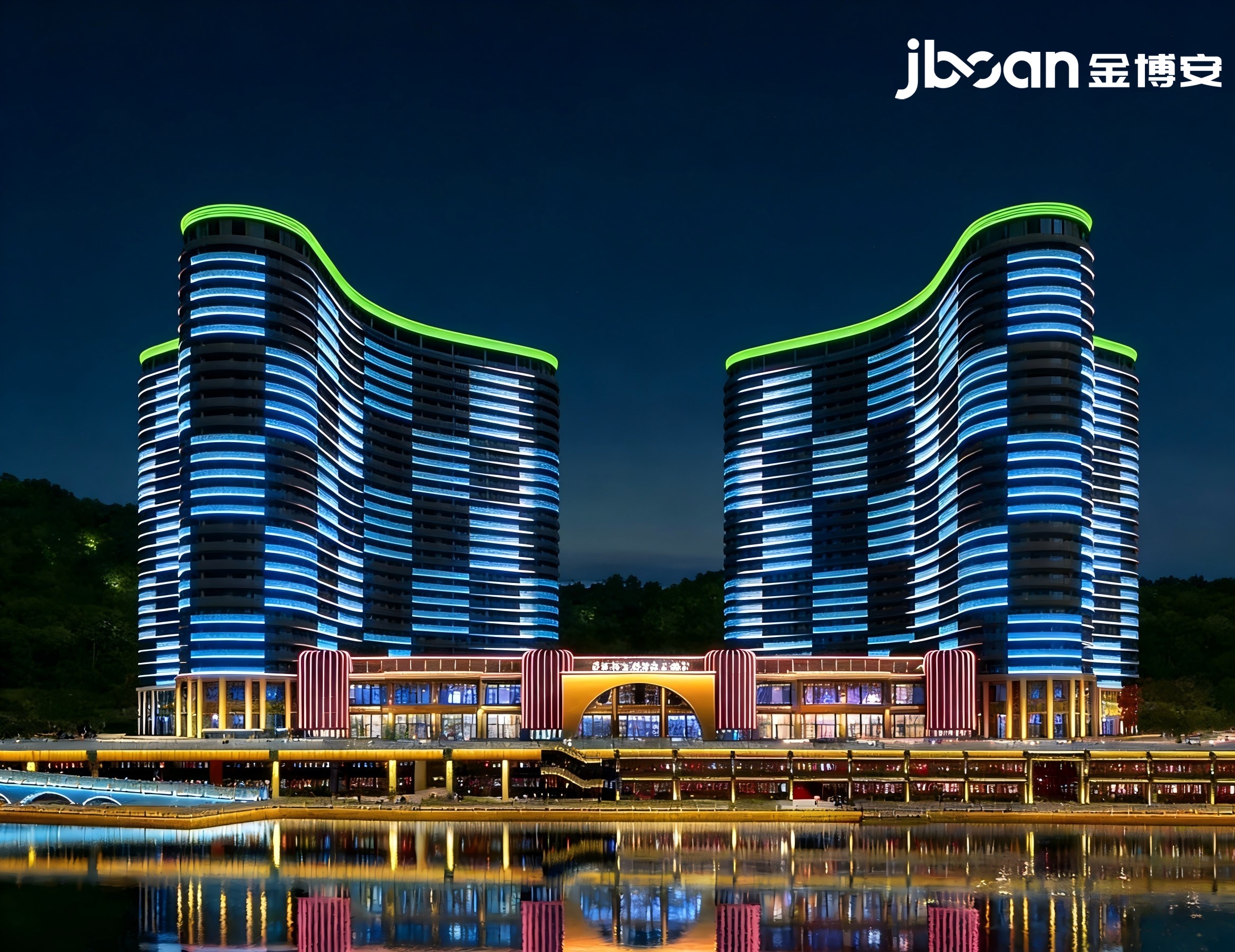Night view lighting project of Changxing Taihu Longemont Ancient Town Hotel (Picture 1)