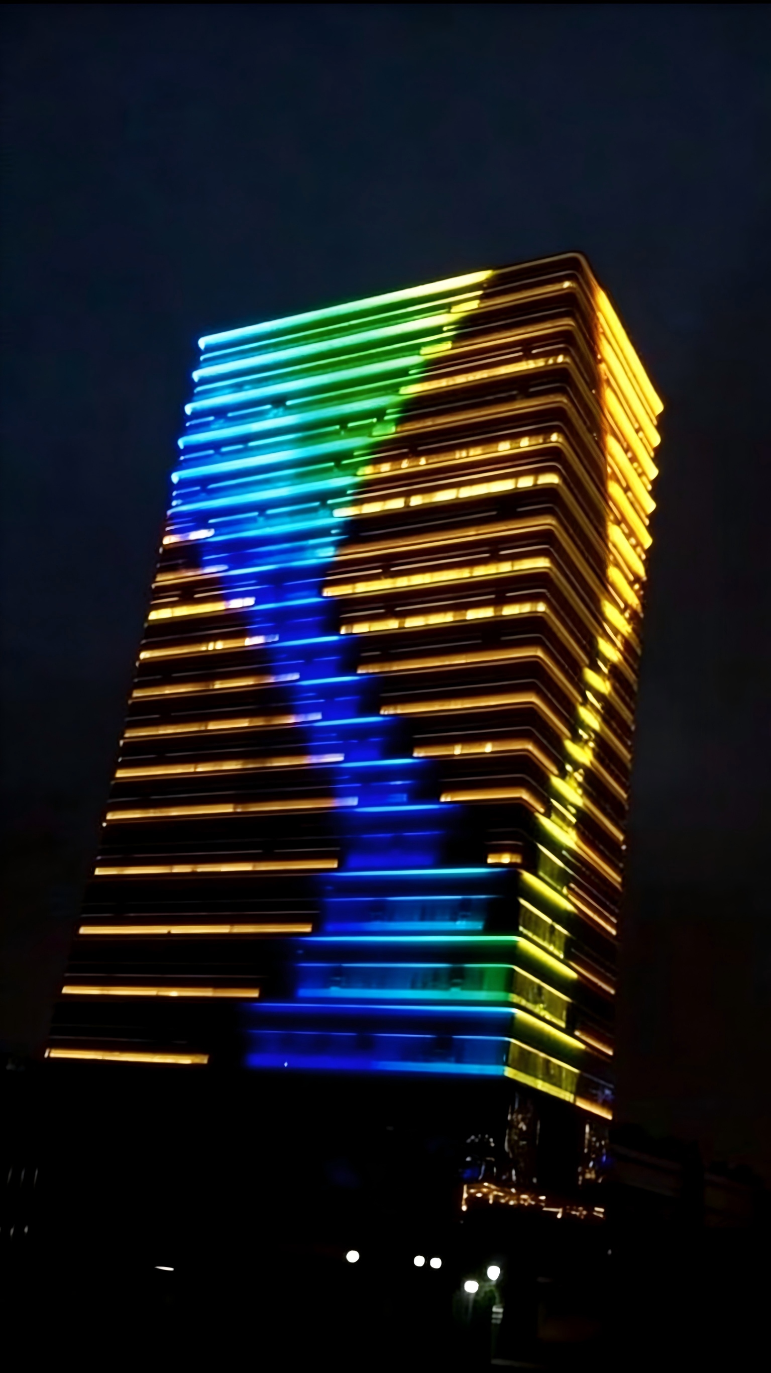 Shenzhen South China City building lighting upgrade Jinboan engineering grade RGBW flexible wall washer (Figure 6)