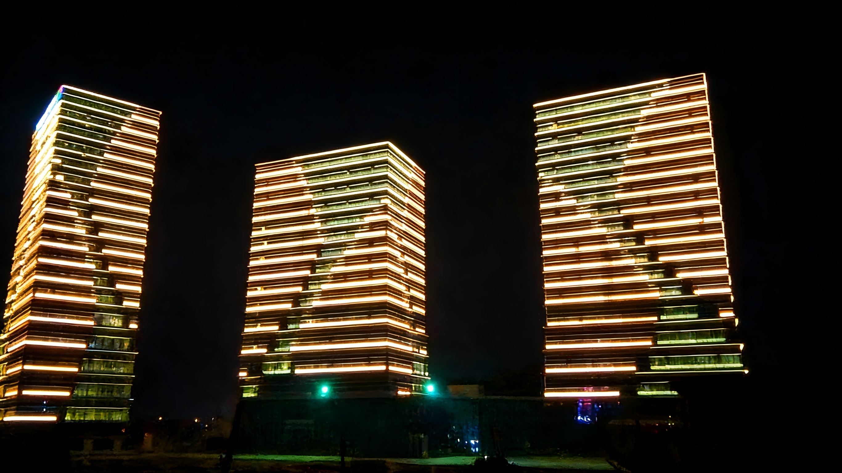 Shenzhen South China City building lighting upgrade Jinboan engineering grade RGBW flexible wall washer (Figure 4)
