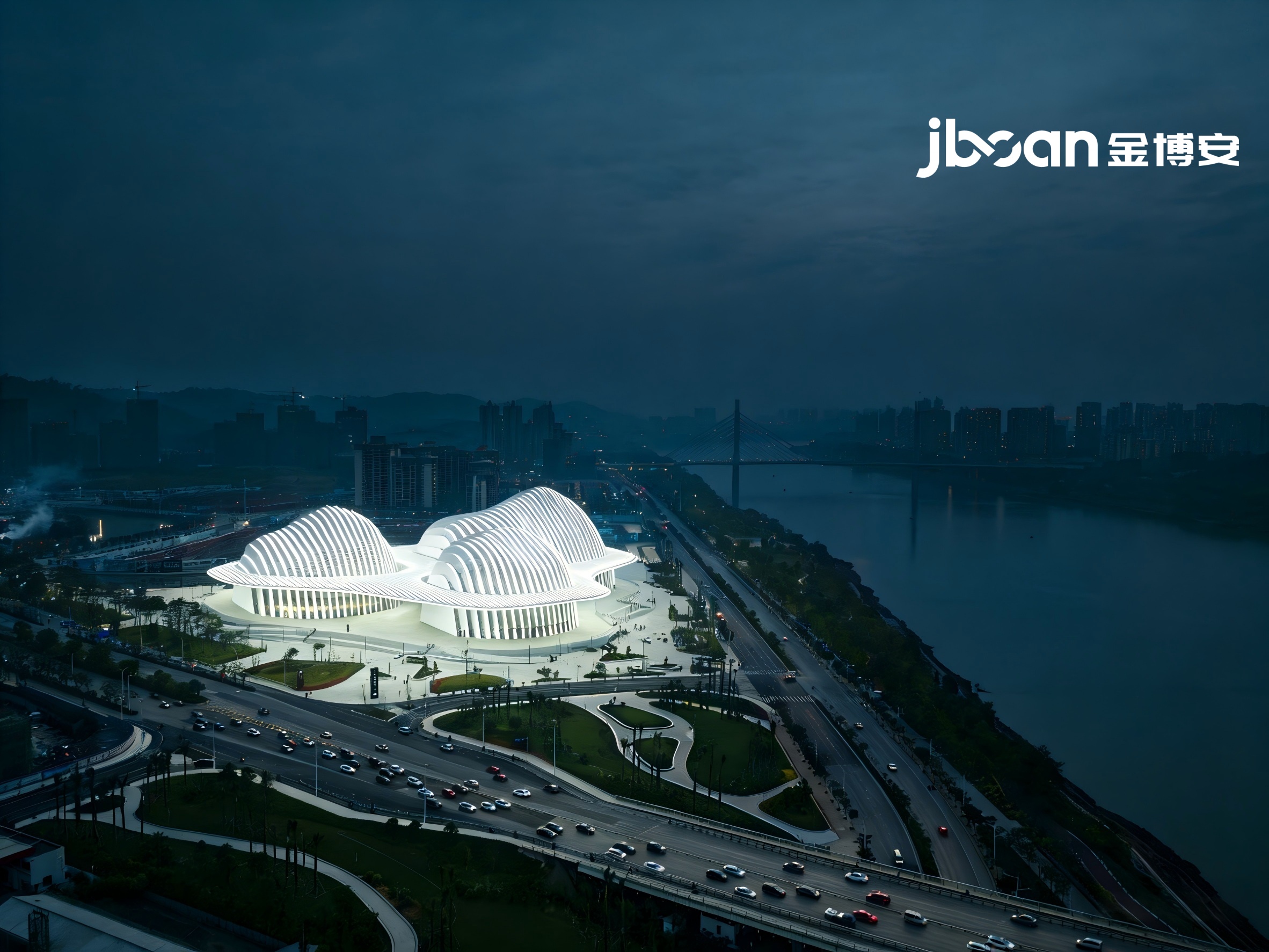 Jinboan 4000K flexible DMX512 wall washer: lighting up the light and shadow poetry of Guangxi Culture and Art Center (Picture 3)