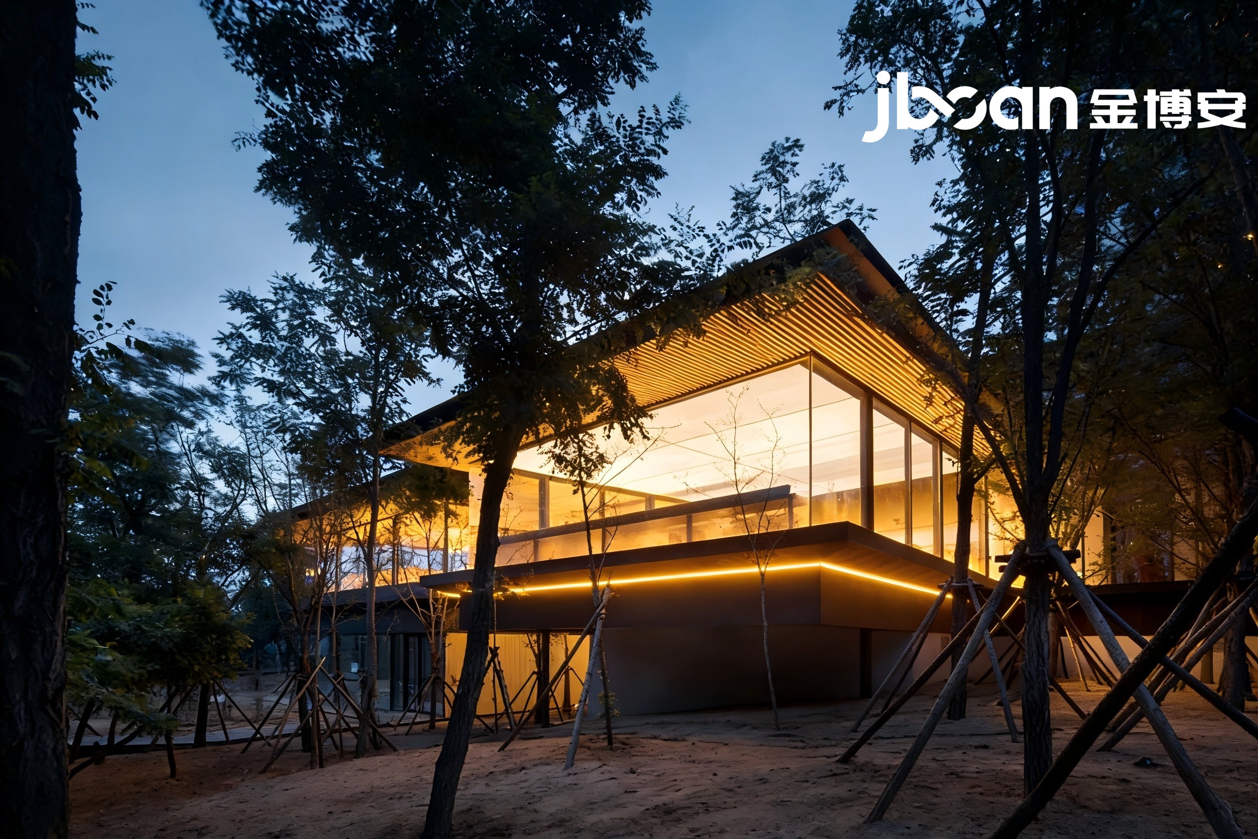 JBOAN｜Light and shadow blend into the forest, lighting up the Aranya Sophora Forest Restaurant and Club