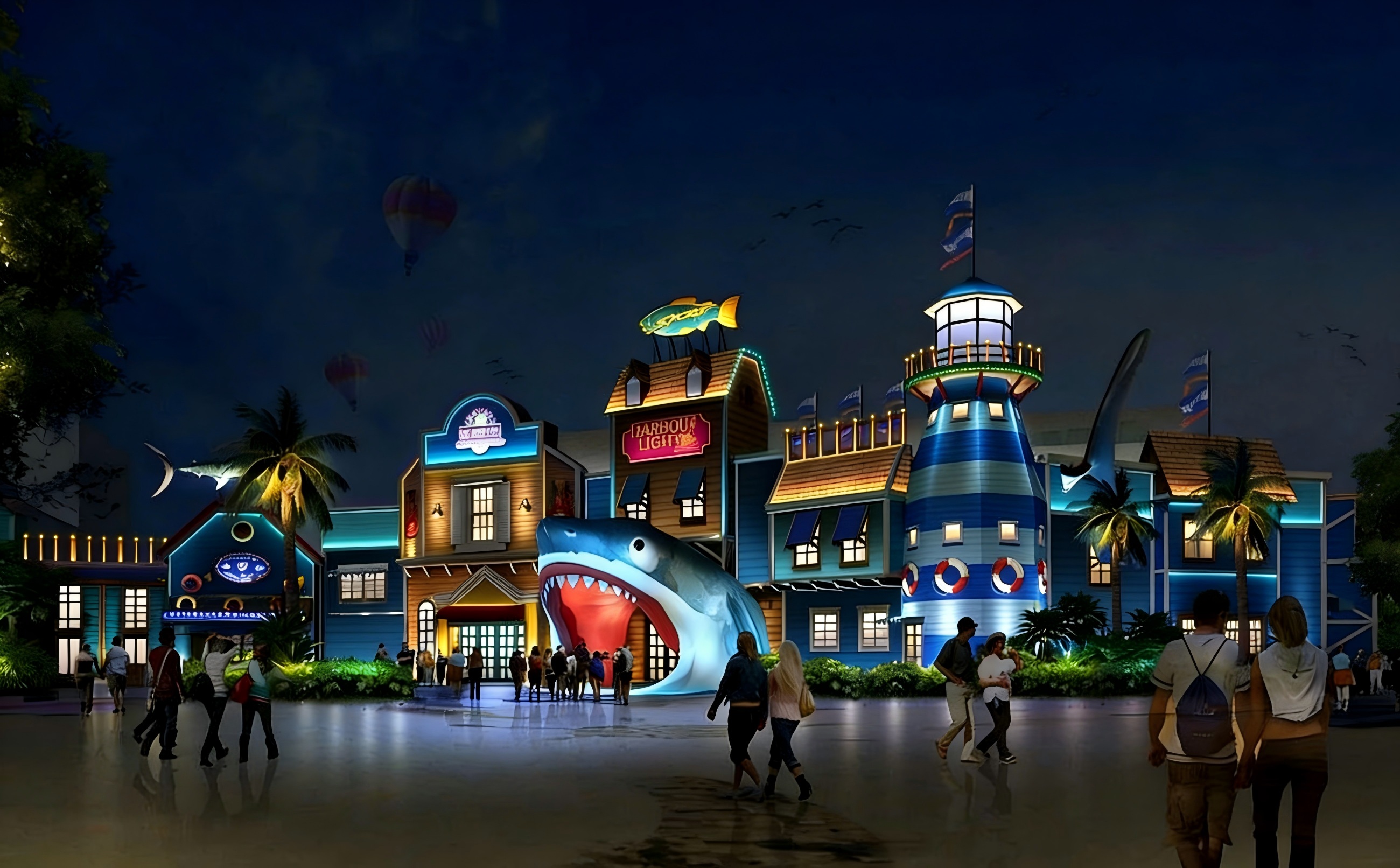 JBOAN Jinboan A new entertainment feast of light and shadow - Liuzhou theme park lighting design and lighting improvement project (Picture 2)