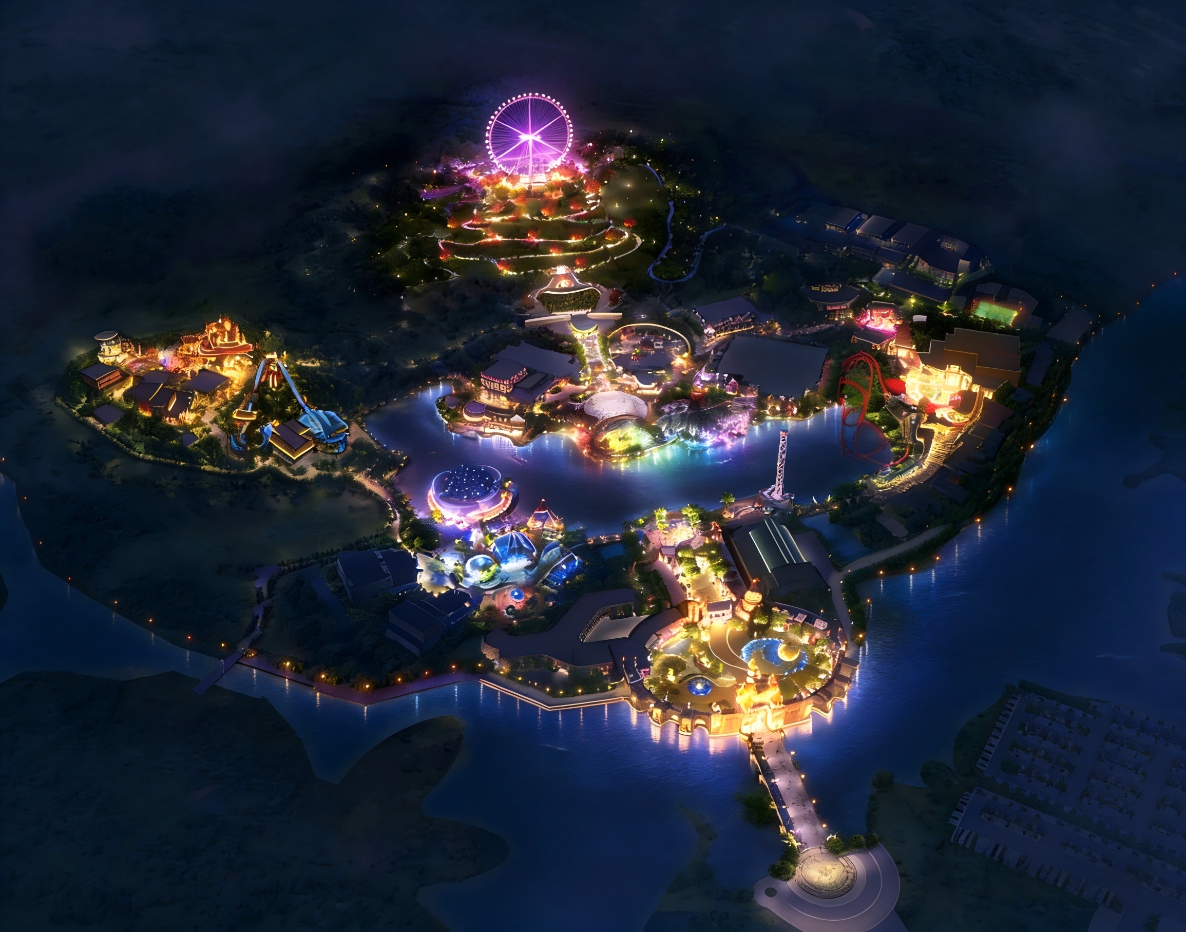 JBOAN Jinboan A new entertainment feast of light and shadow - Liuzhou theme park lighting design and lighting improvement project (Picture 3)