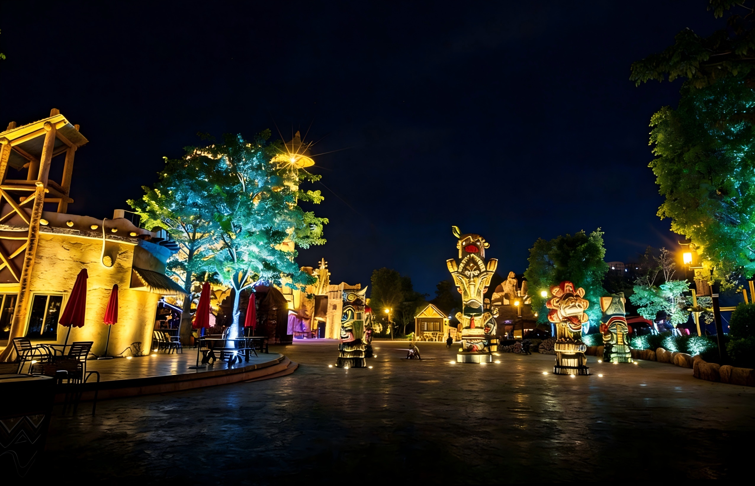 JBOAN Jinboan A new entertainment feast of light and shadow - Liuzhou theme park lighting design and lighting improvement project