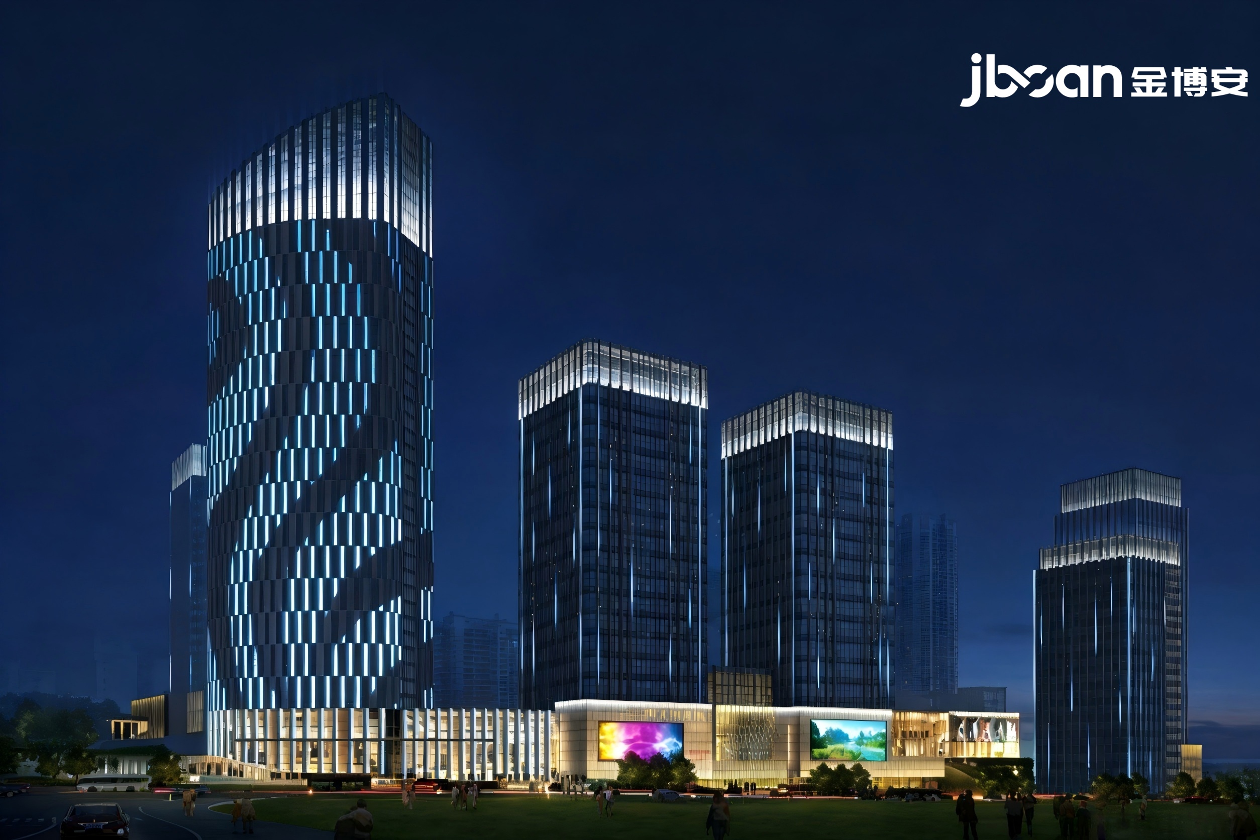 JBOAN lights up the urban business cover - Nanning Wuxiang New District Business Street lighting improvement project (Picture 4)