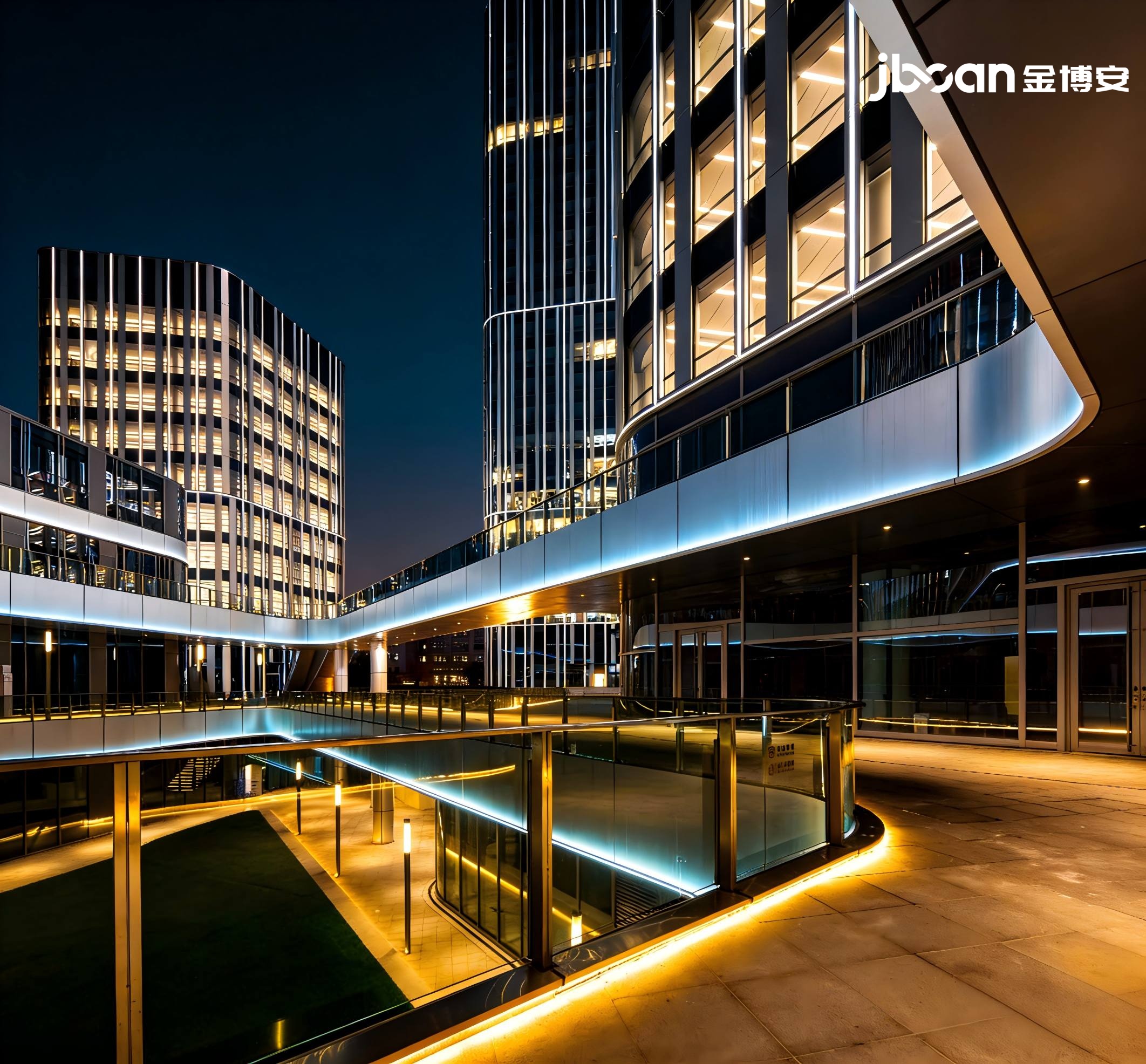 The outline lighting project of Shanghai Poly Greenland Plaza was successfully completed (Figure 4)