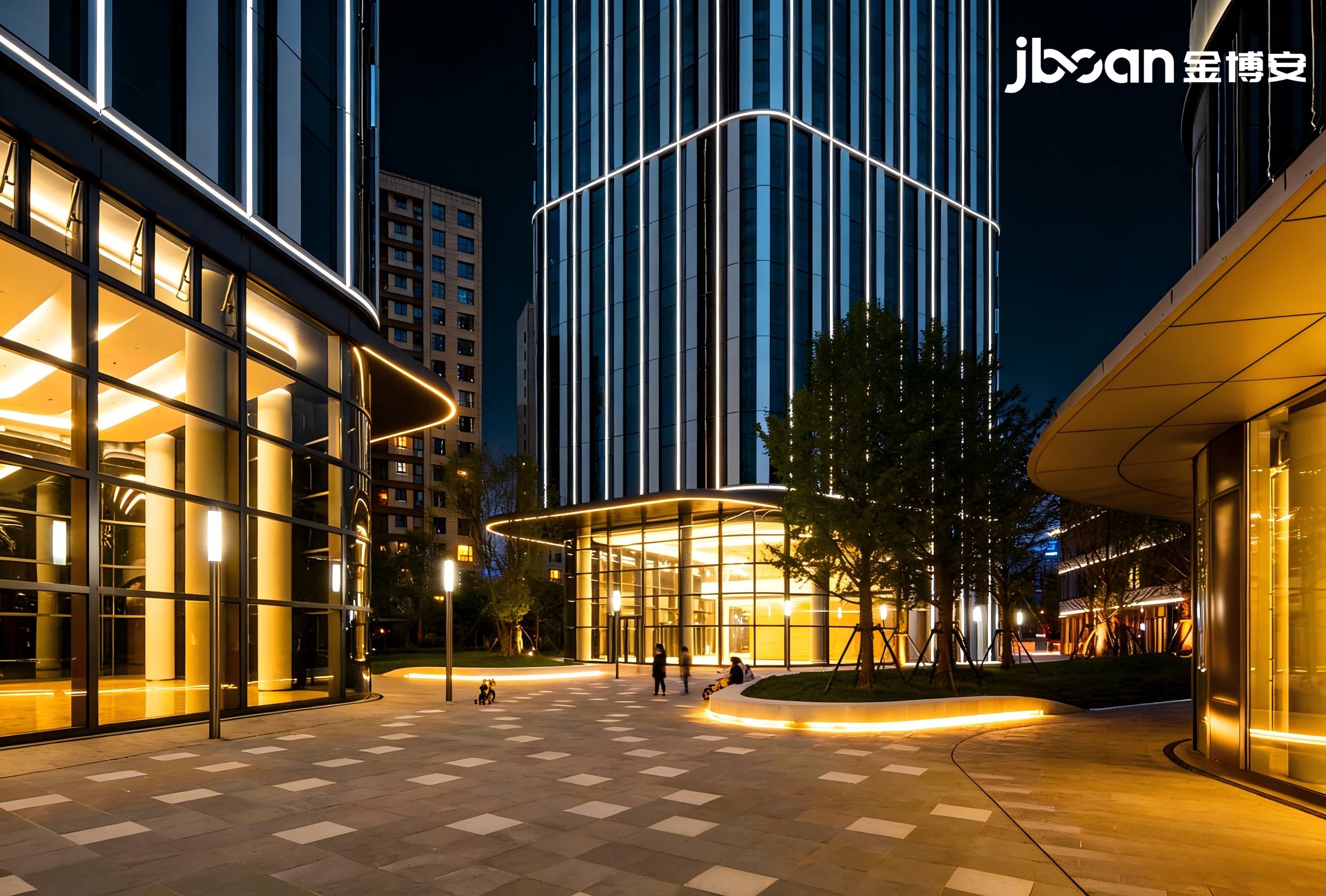 The outline lighting project of Shanghai Poly Greenland Plaza was successfully completed (Figure 5)