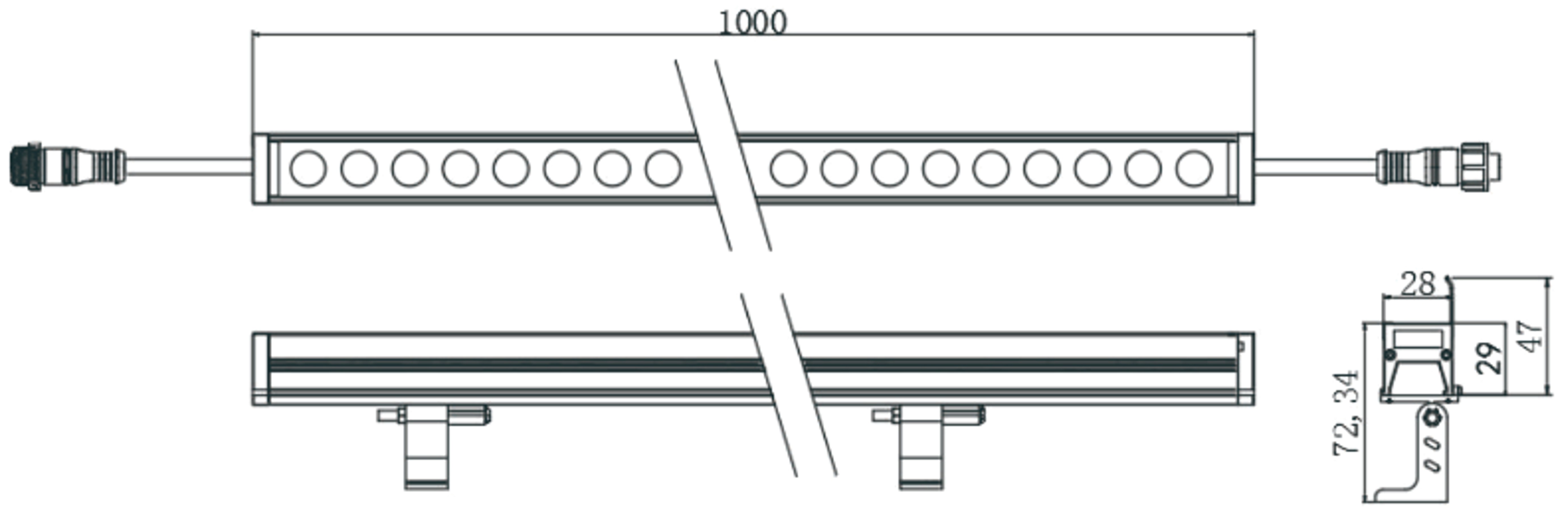 2829 LED wall washer (Picture 3) 2829 LED wall washer (Picture 1)