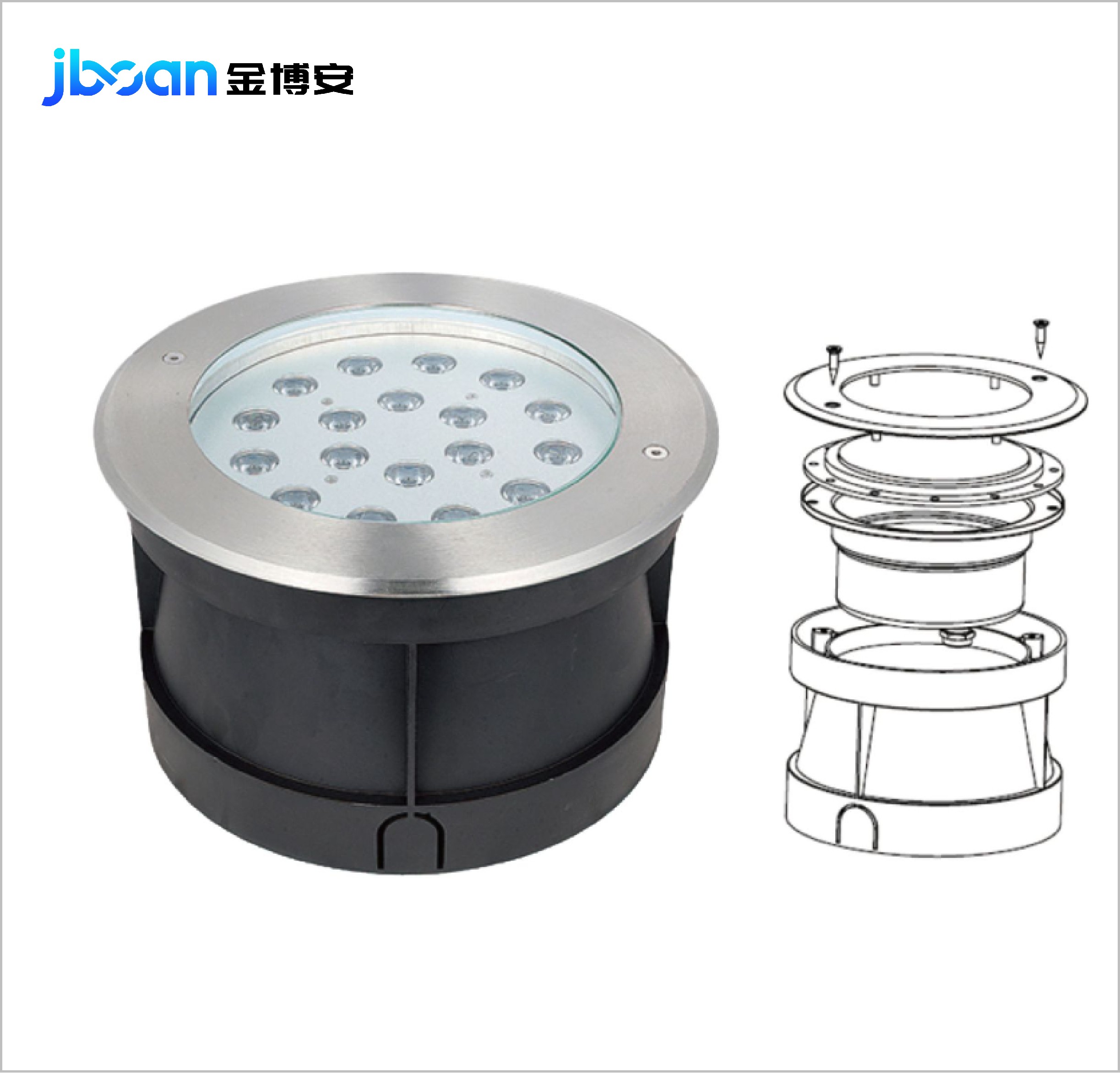 JBUD01 LED underground light